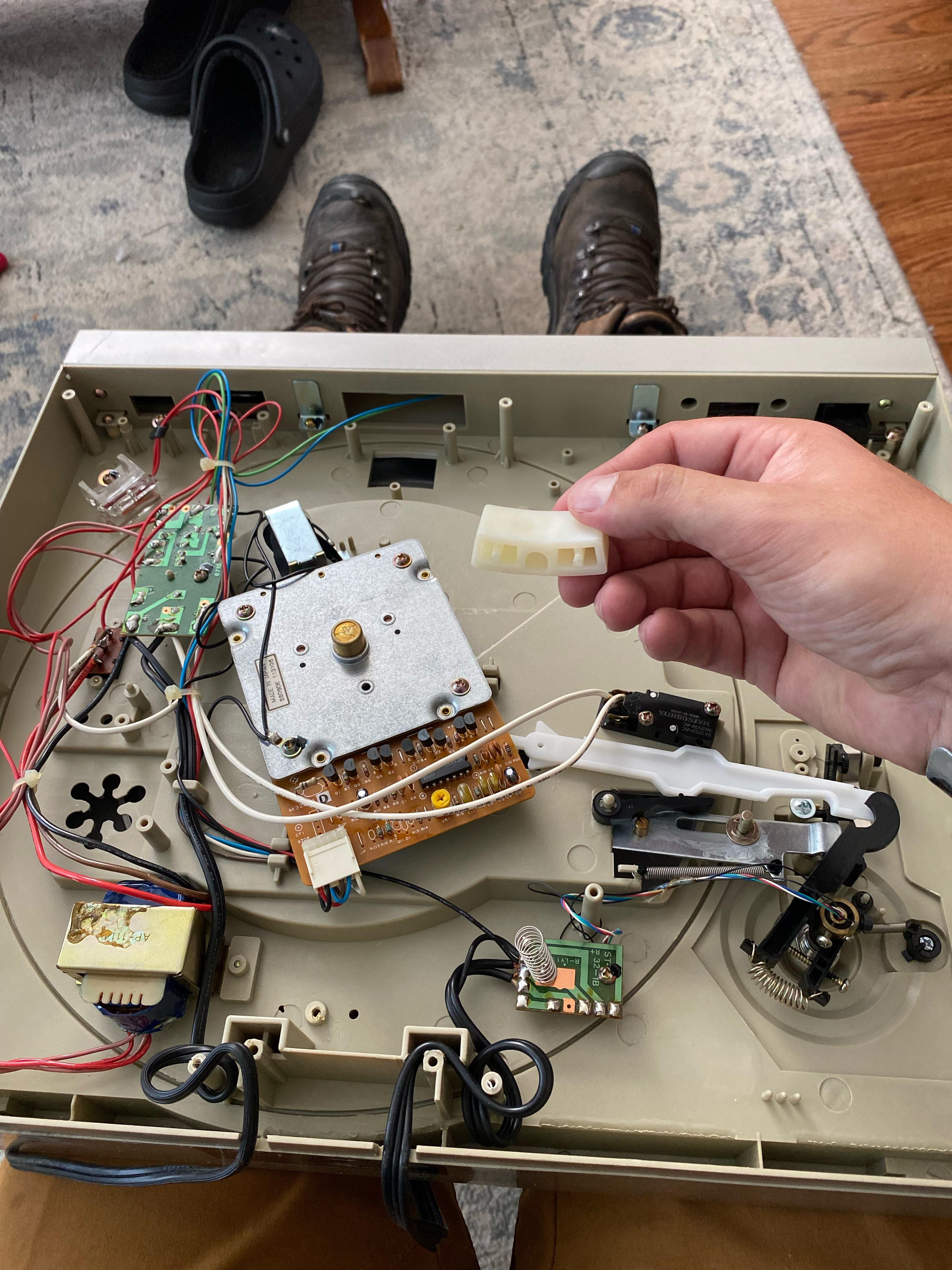 Turntable repair found this rattling around inside , any idea what it