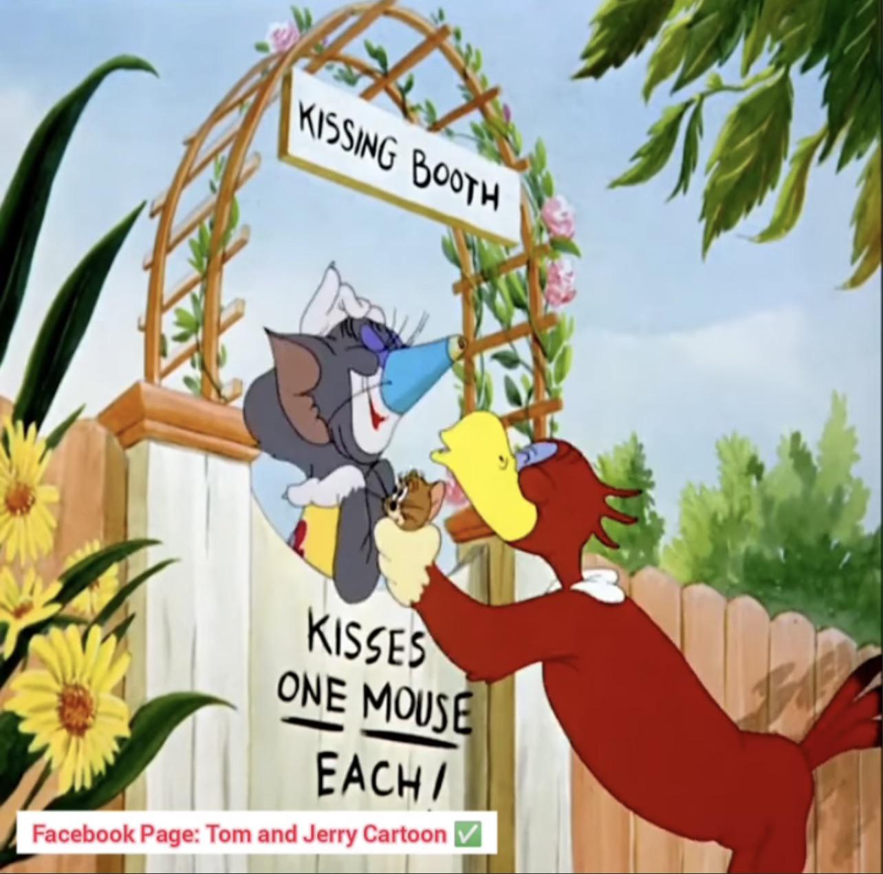 Tom and Jerry started the Kissing Booth. r/TomAndJerry