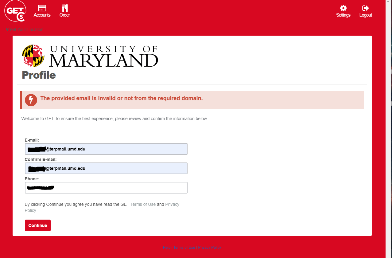 Freshman] Trying to log in to my Terrapin Express account for