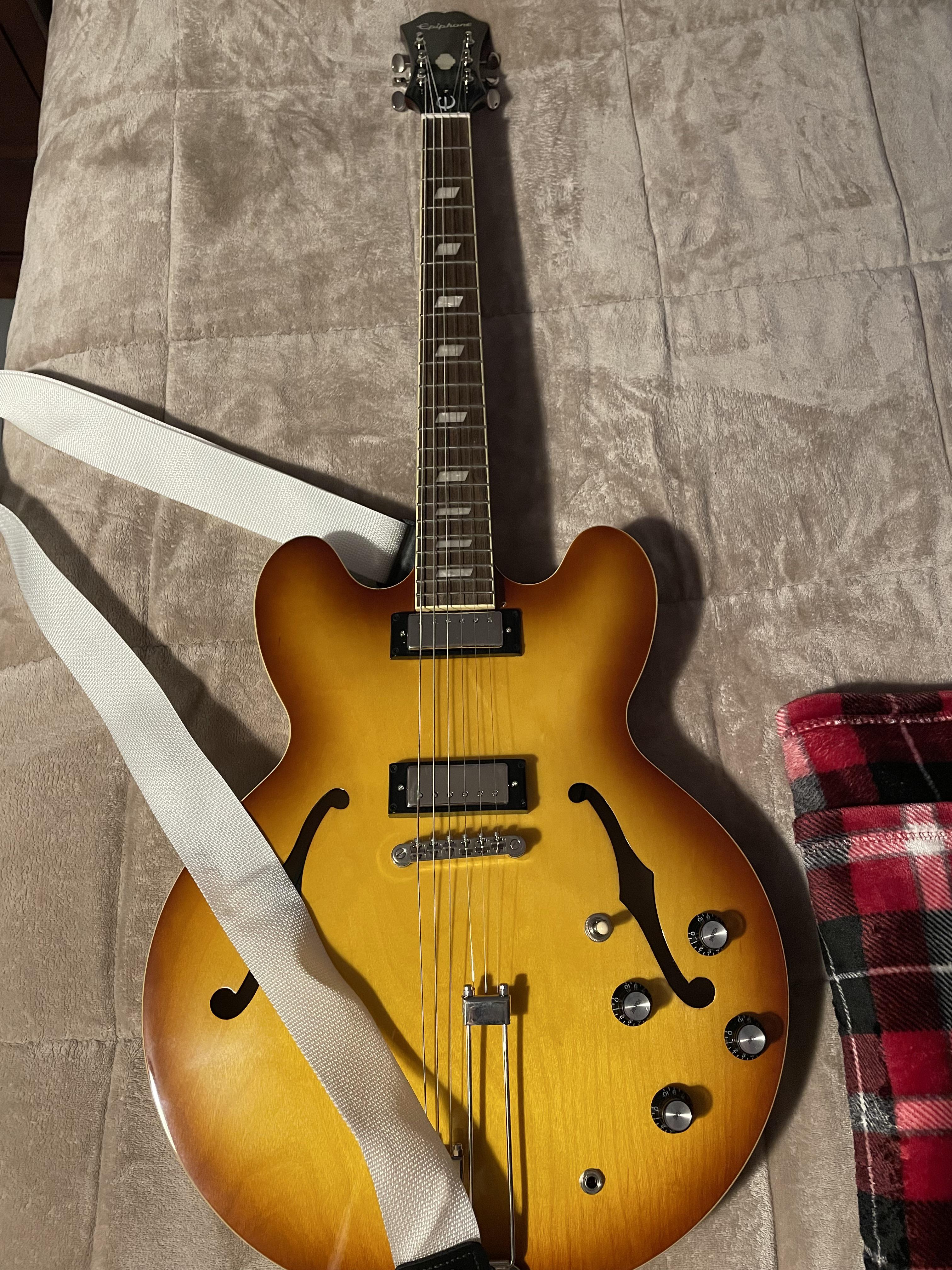 First electric guitar (2020 Epiphone Riviera). r/guitars