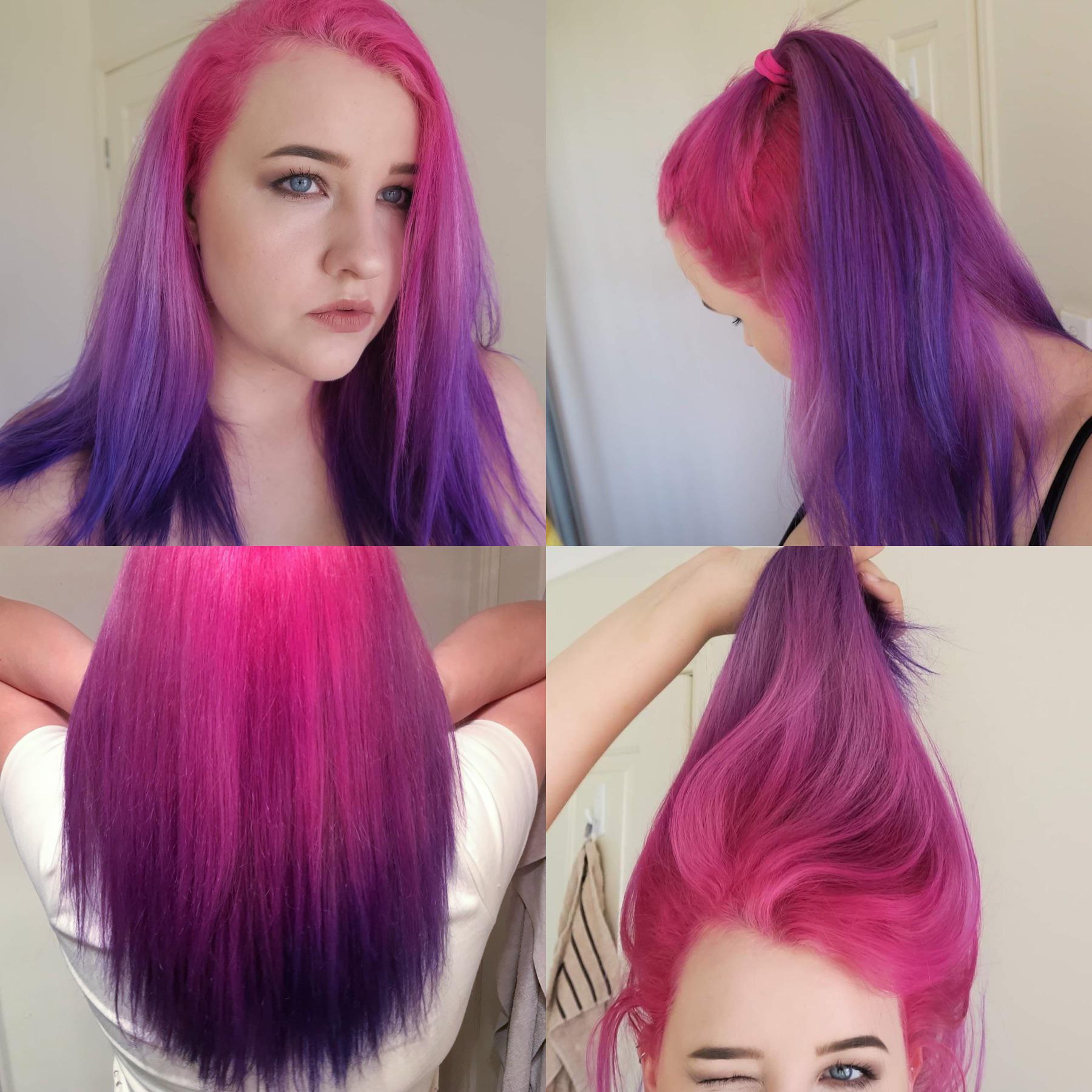 I haven’t been able to dye my hair crazy colours for ages (bc of work) but I was going through