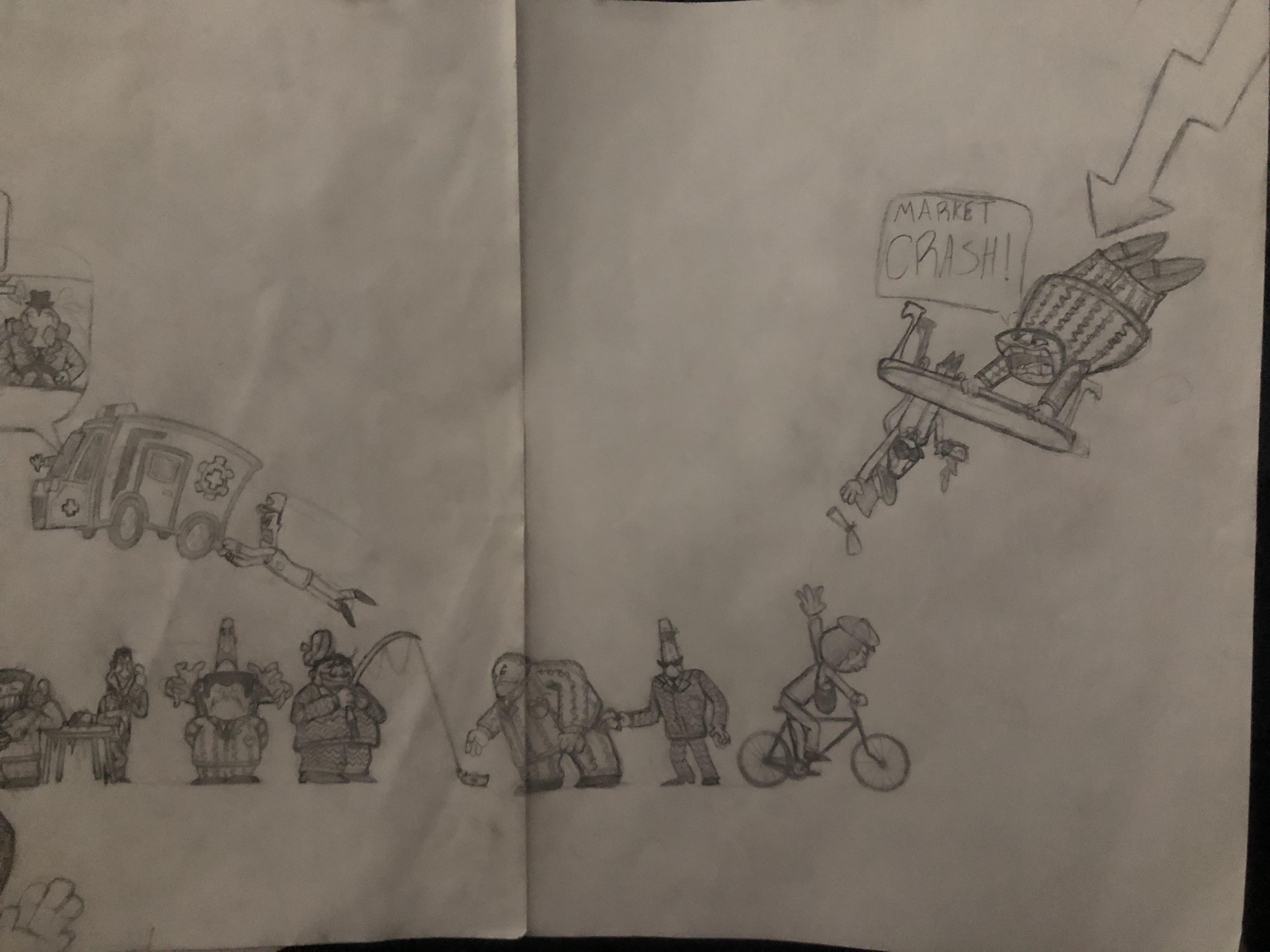 Drawing (Almost) Every Cog, Day 15 Money Bags r/Toontown