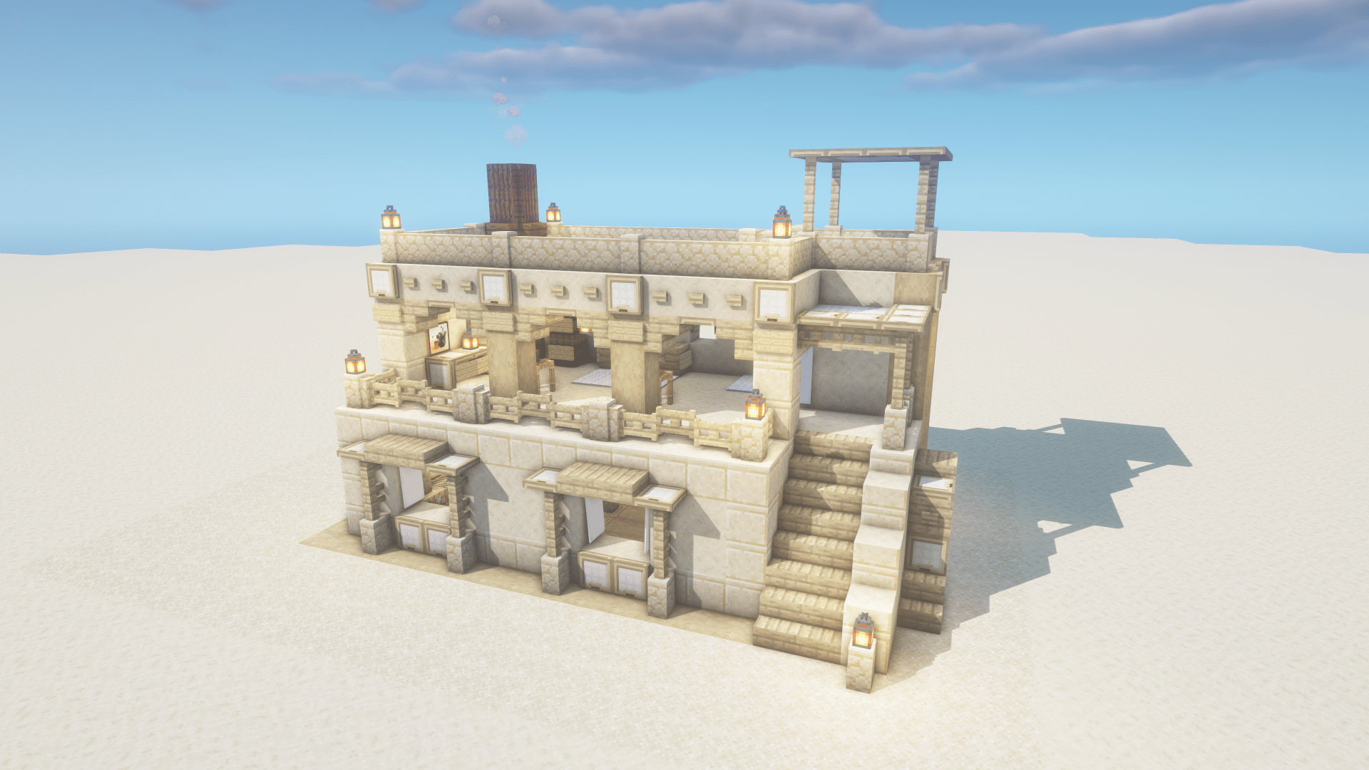 A Desert House I Made : R/Minecraft