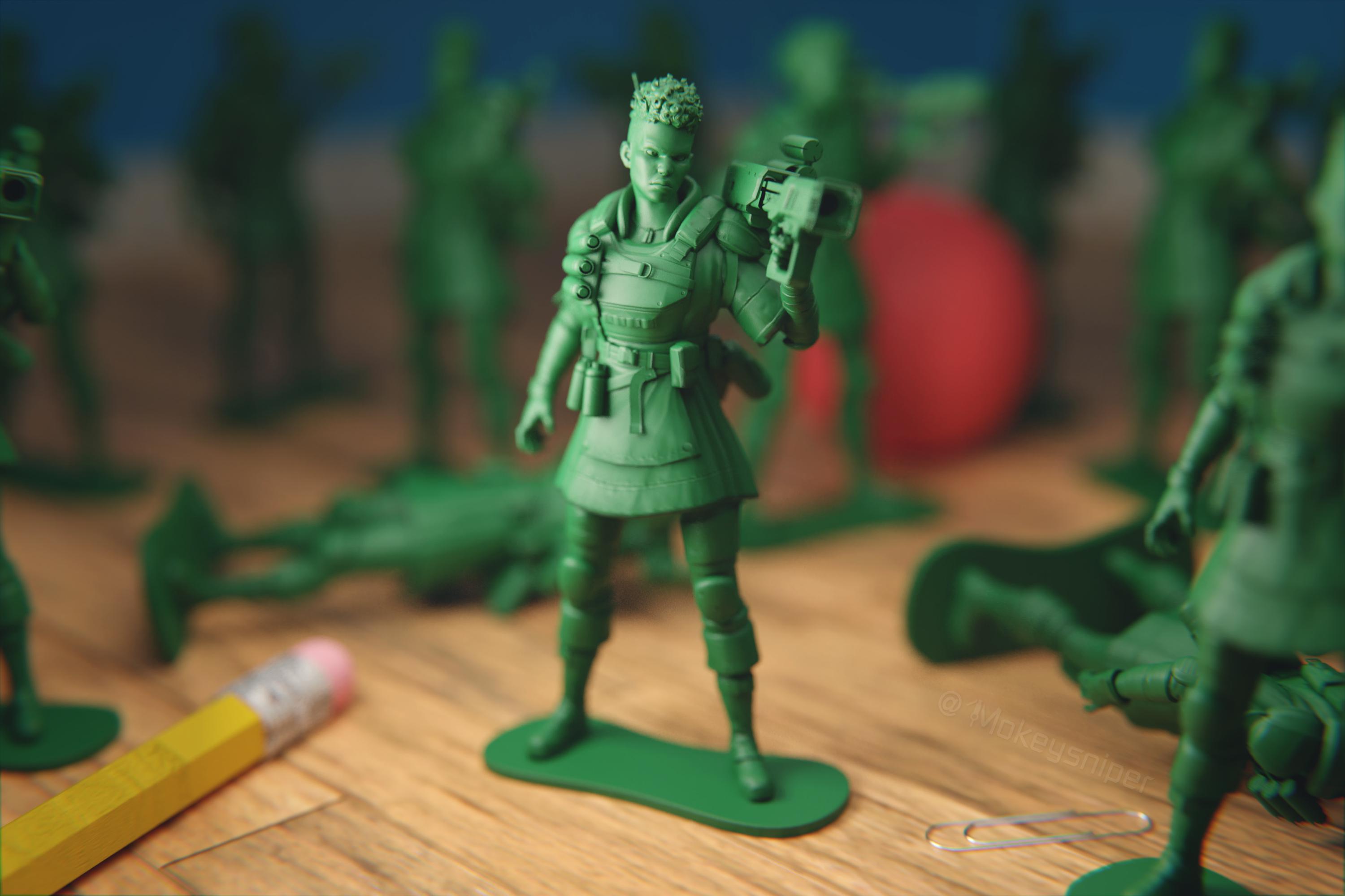 I made Bangalore into a green Toy Soldier.