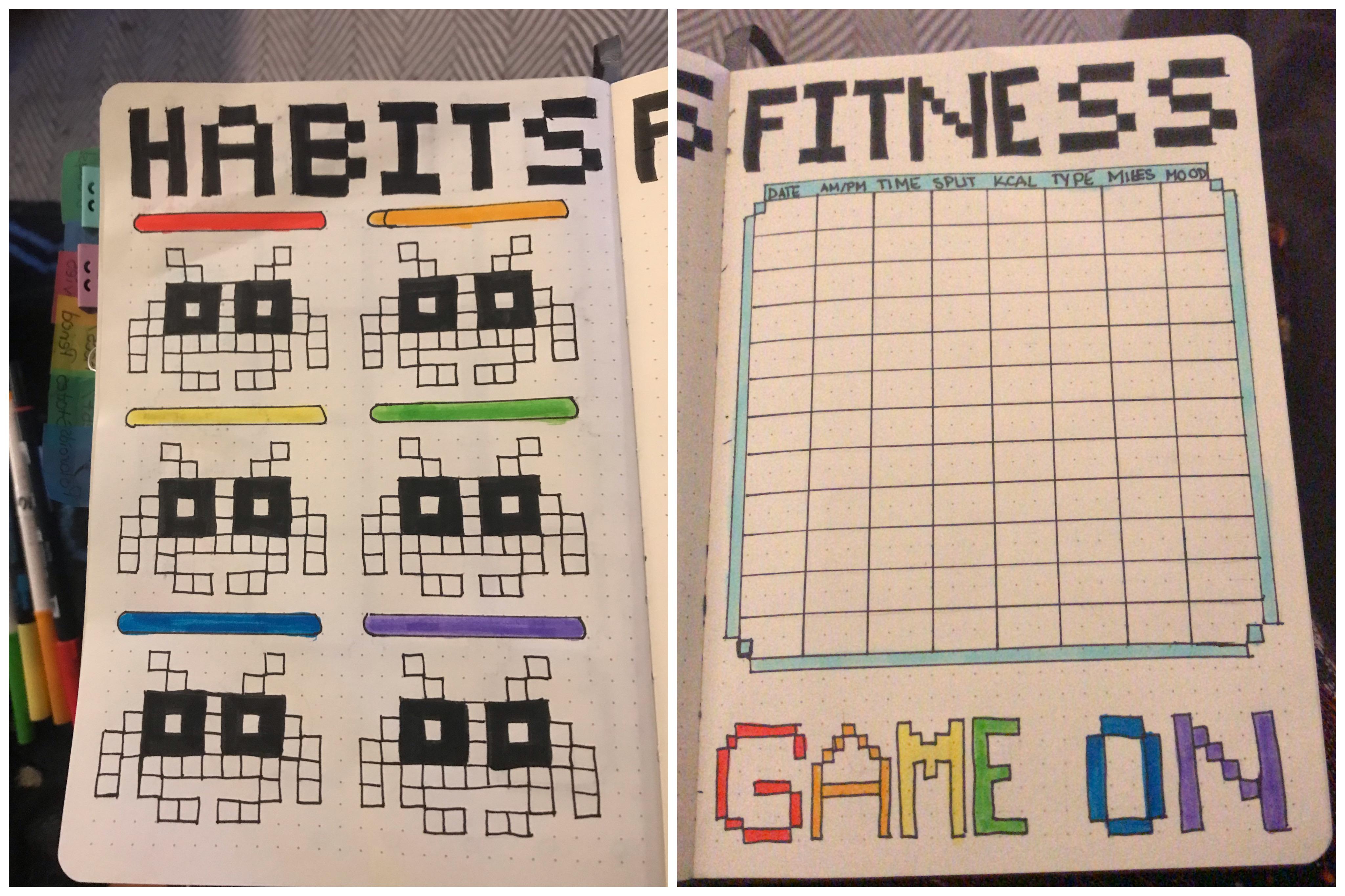 Continuing my classic video game theme for April r/bulletjournal