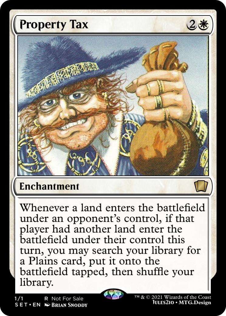 Property Tax White ramp option based on a mix between [[Keeper of the