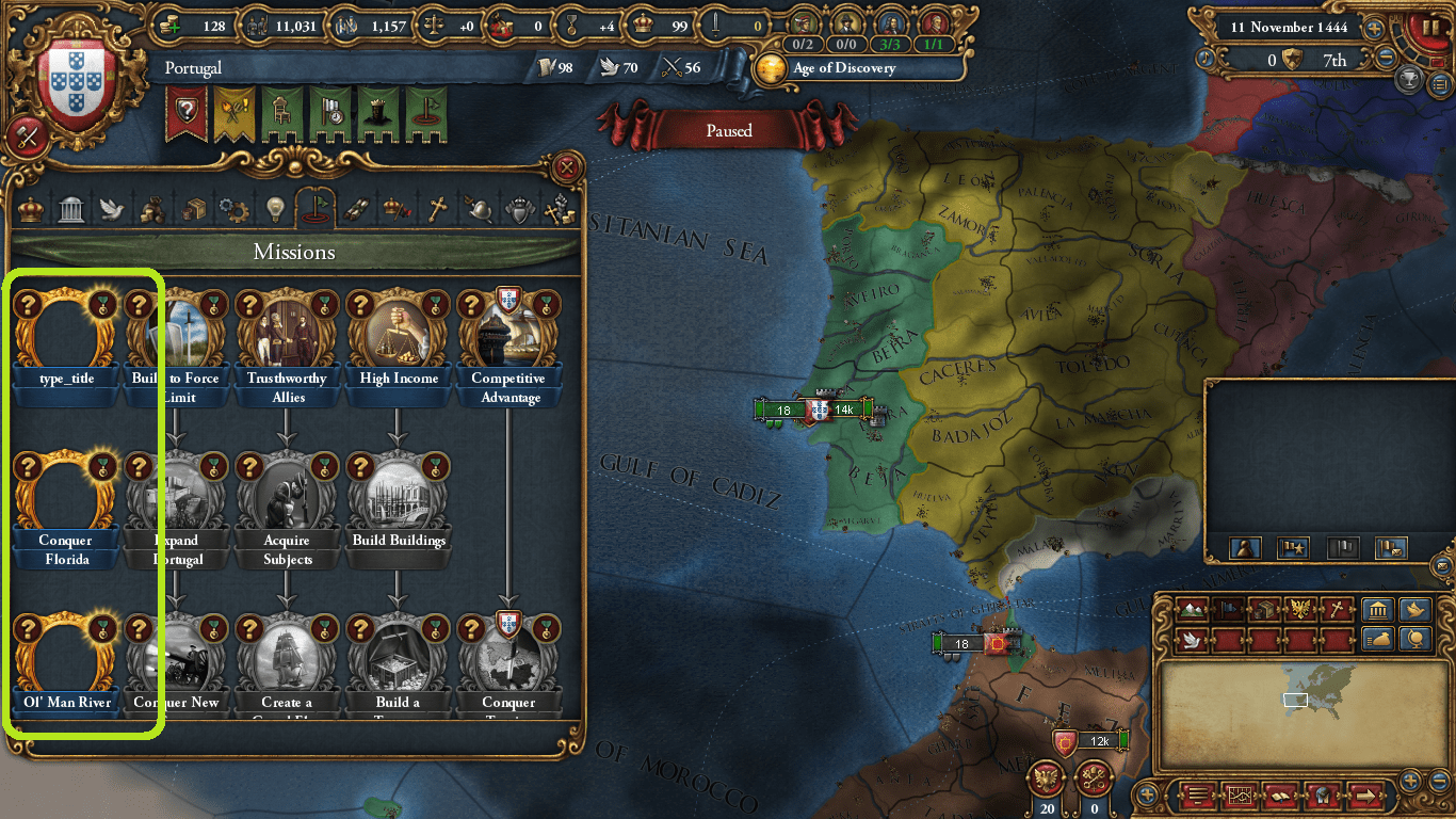 "Mission fulfilled" on day 1 of new game eu4