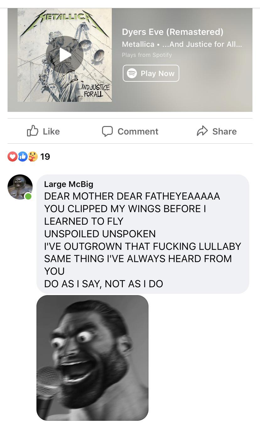 Dyers Eve really does feel like this tho r/Memetallica