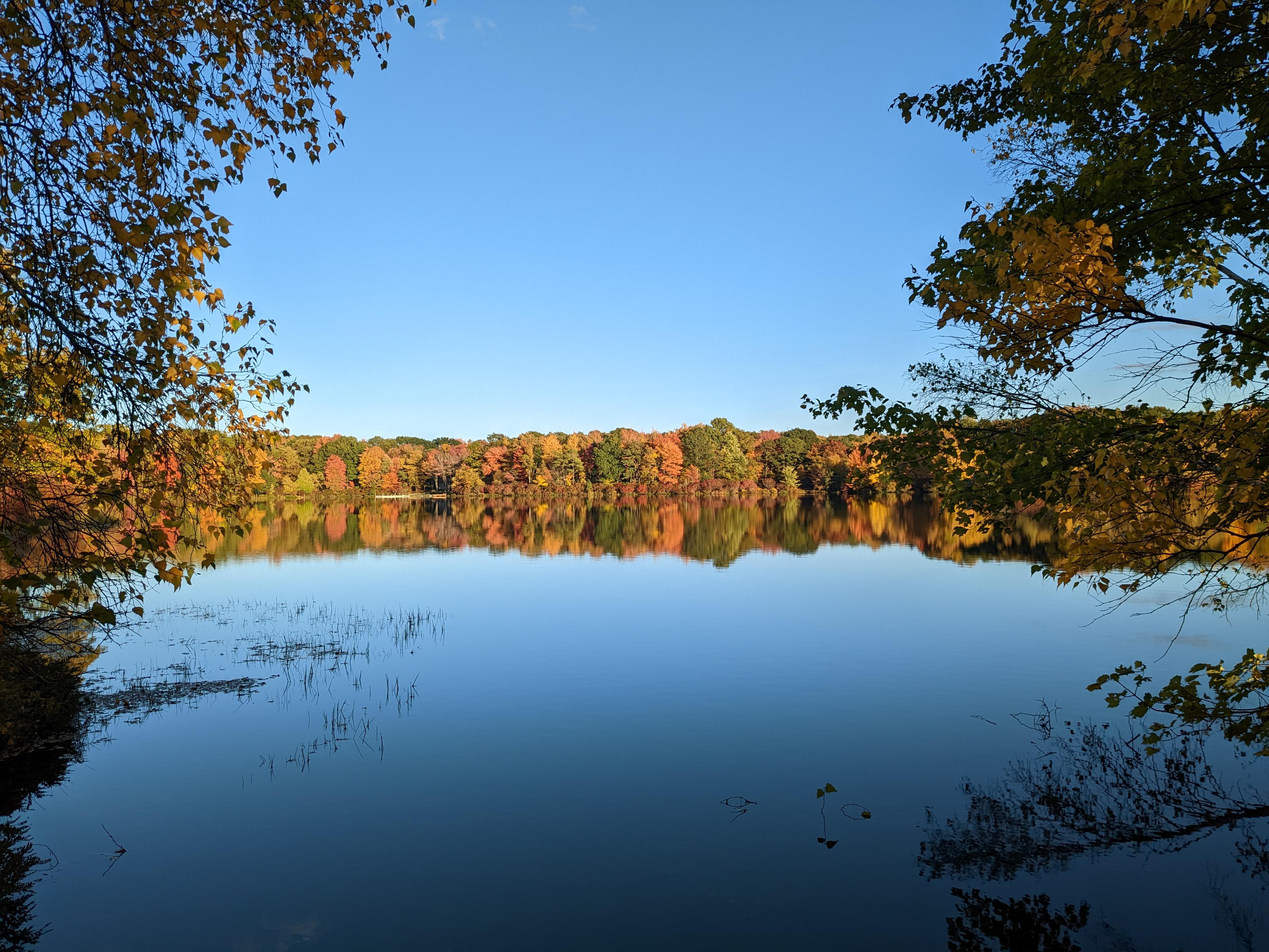 Autumn at Lake Aleeda [Bear Creek, PA] [4032x3024] [OC] r/Pennsylvania