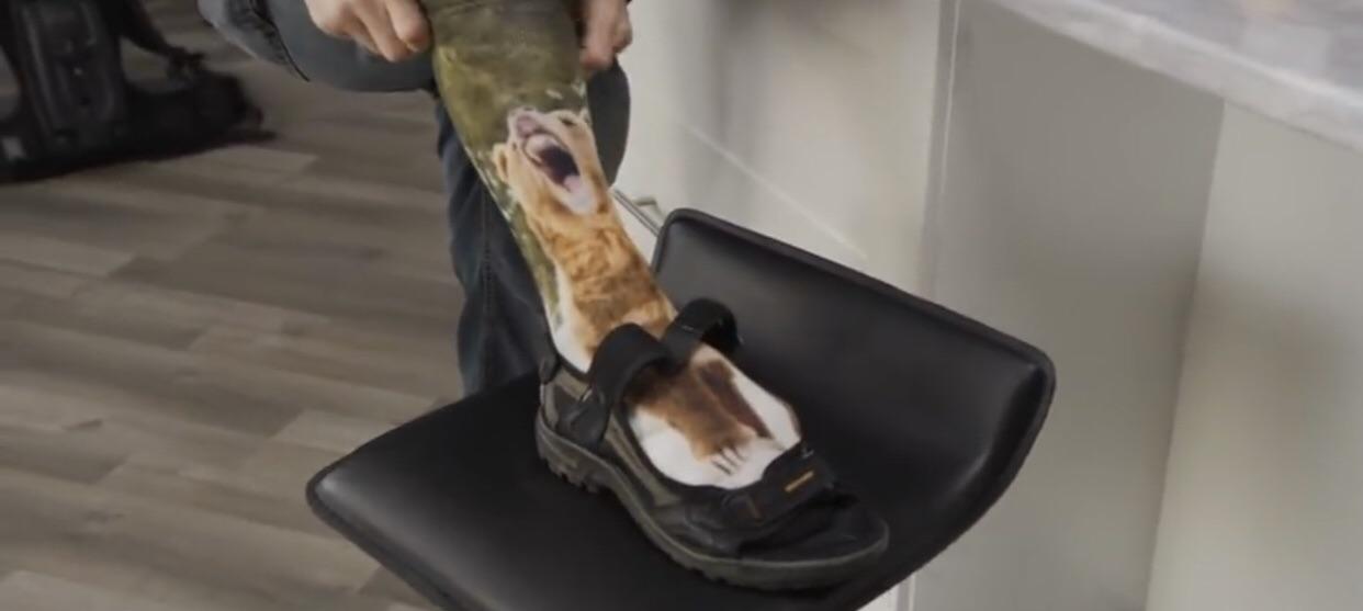 “People have been getting mad about my socks and sandals so I agreed