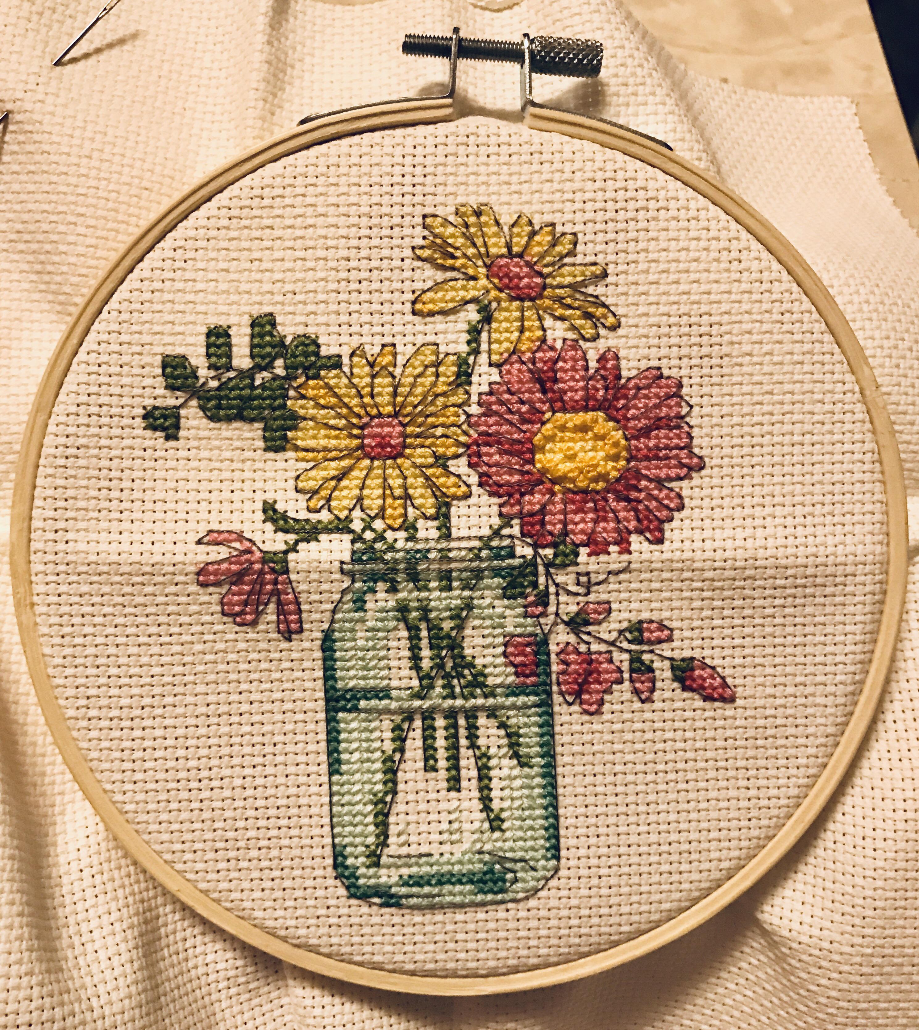 [FO] My first cross stitch in probably 1015 years! I haven’t done one