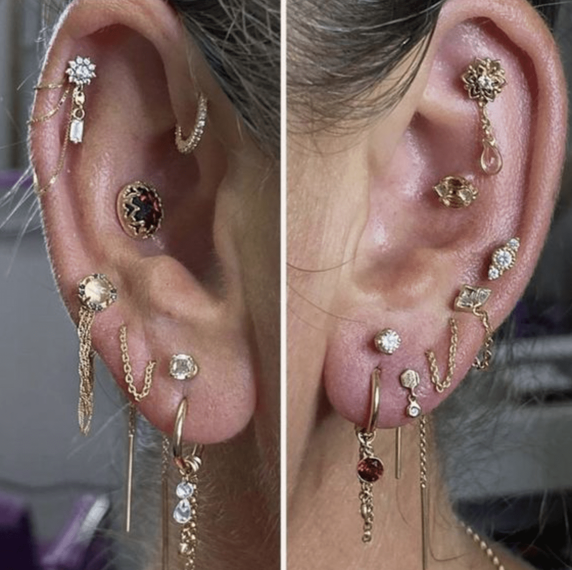 Genuine question How the heck are people getting so many ear piercings