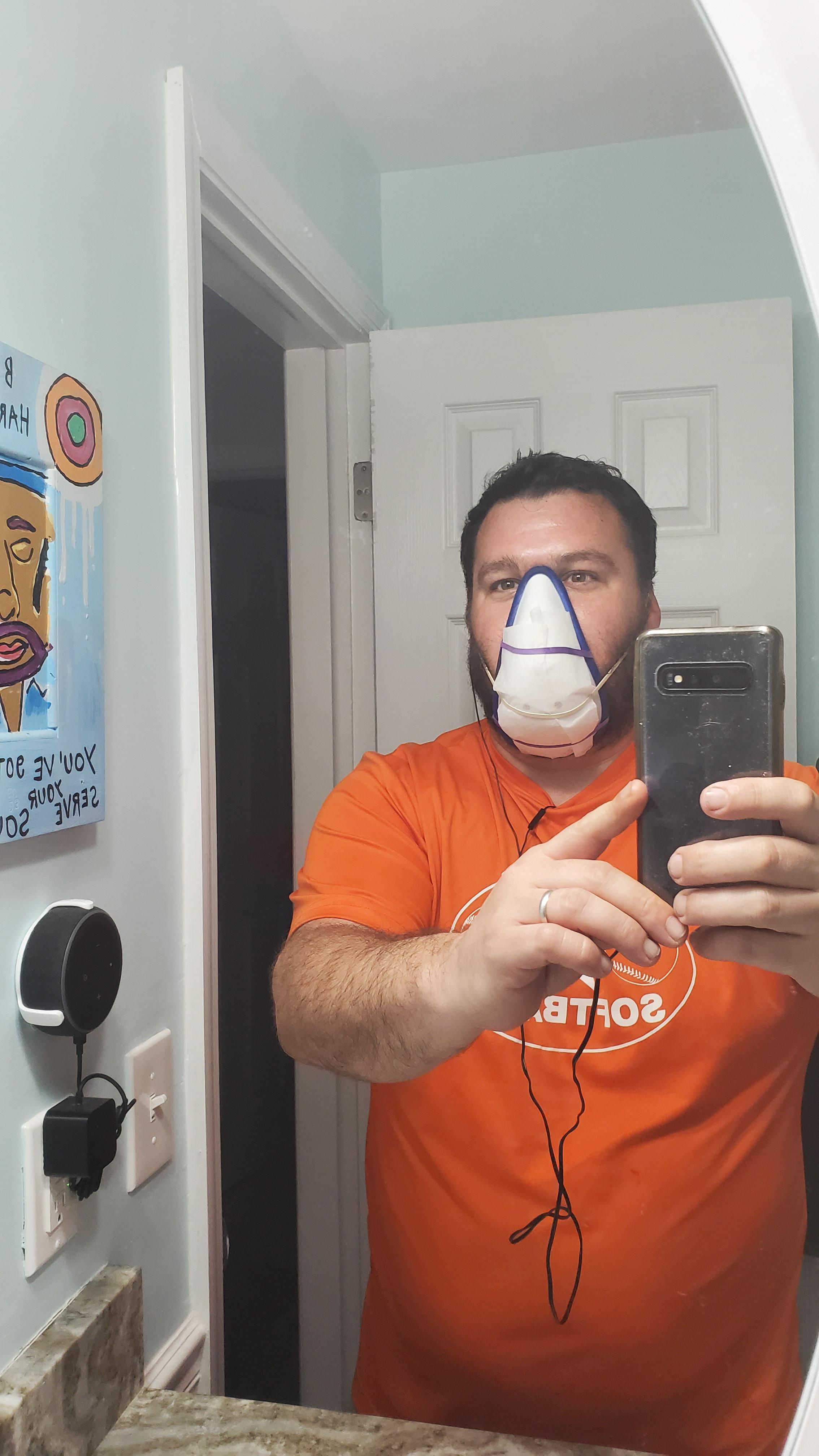 Thought my ol' cup, rubber bands, and a dryer sheet might keep me safe