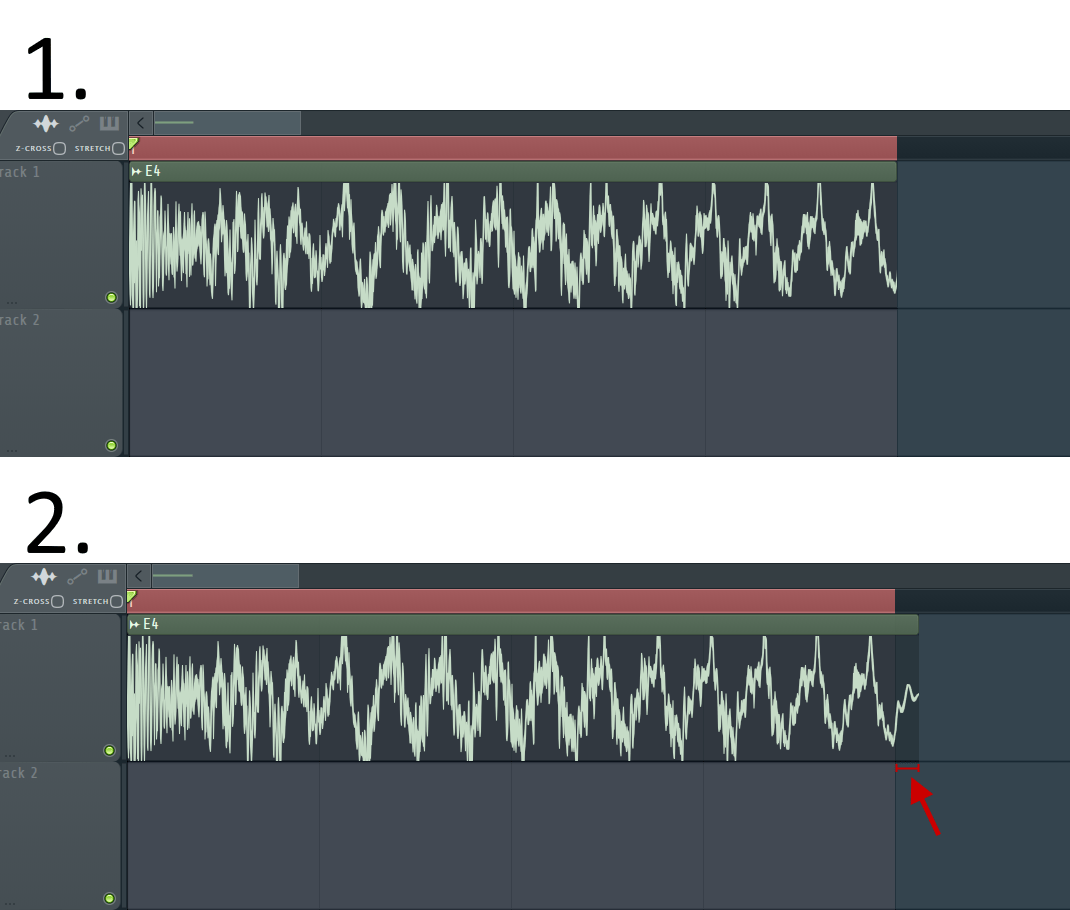 When looping, why does 1 muffle the punch, while 2 loops perfectly? r