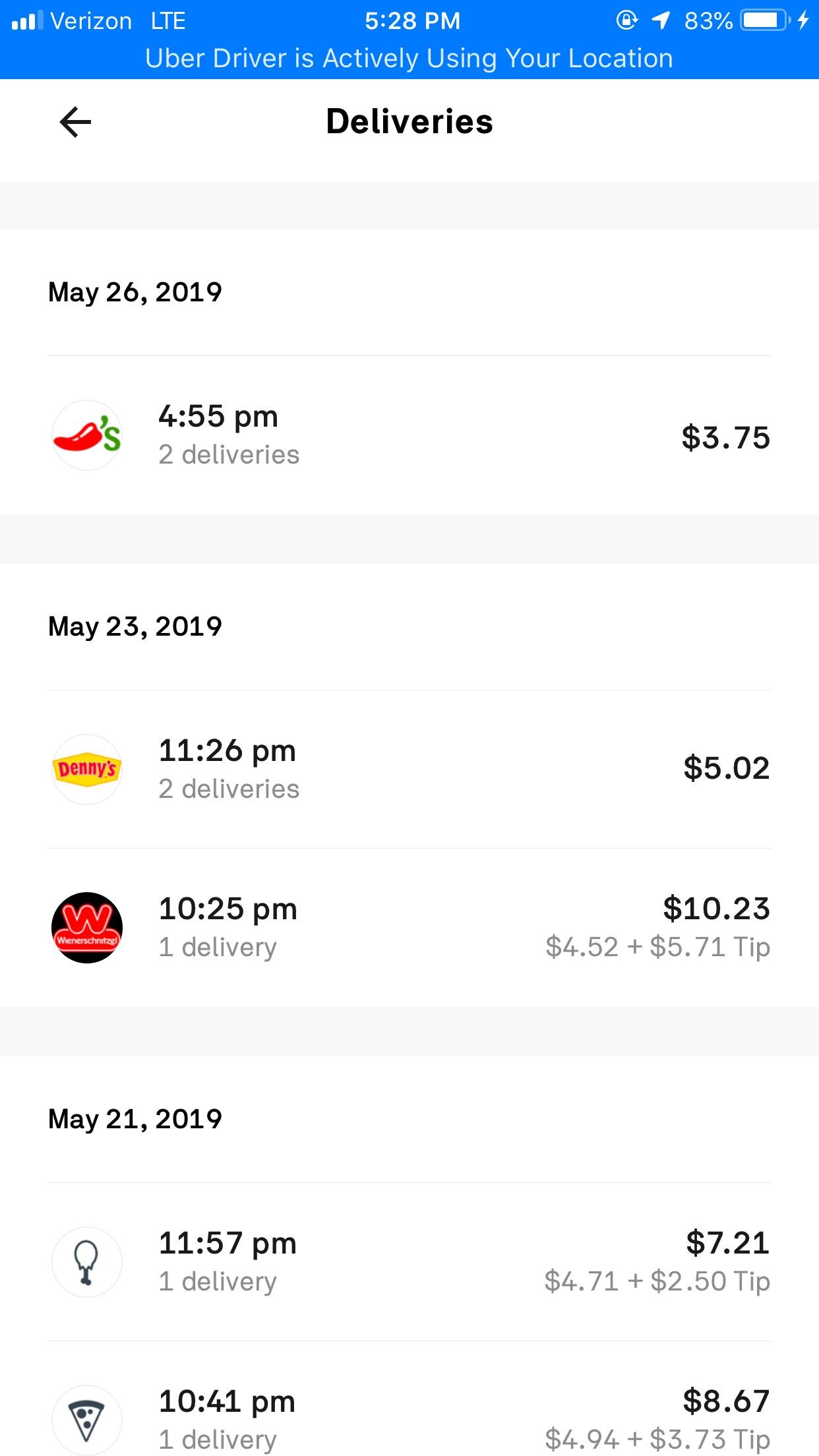 The payout for multiple deliveries is getting absolutely ridiculous