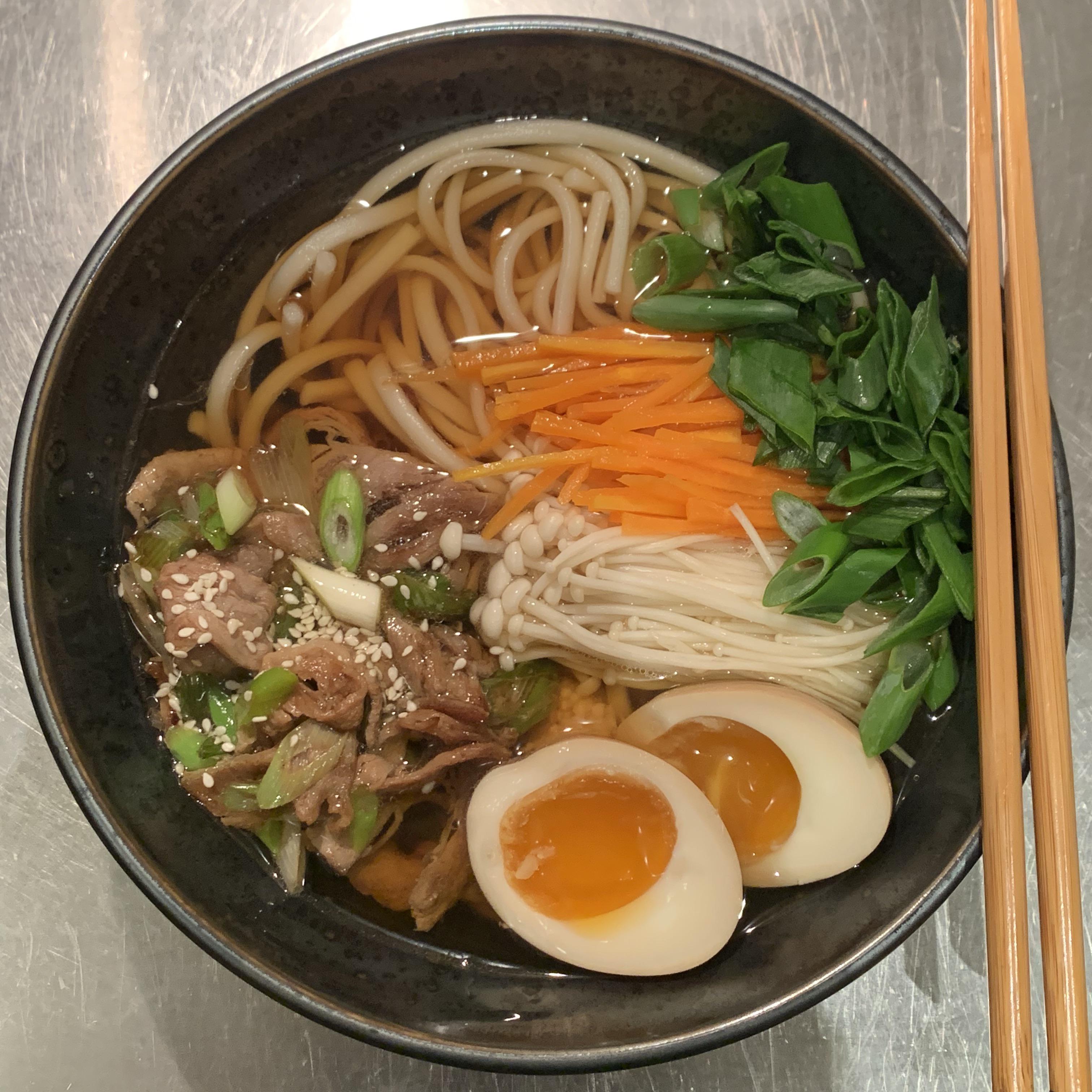 Semiauthentic Niki Udon with Adam Liaw's ramen eggs PutAnEggOnIt