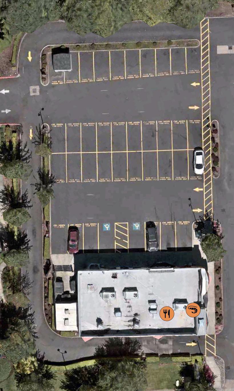 This Taco Bell near me has 36 parking spaces reserved exclusively for