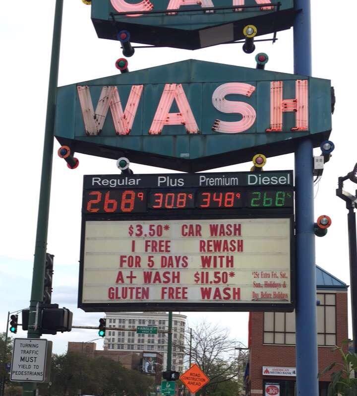 Gluten free car wash on Broadway and Argyle r/chicago