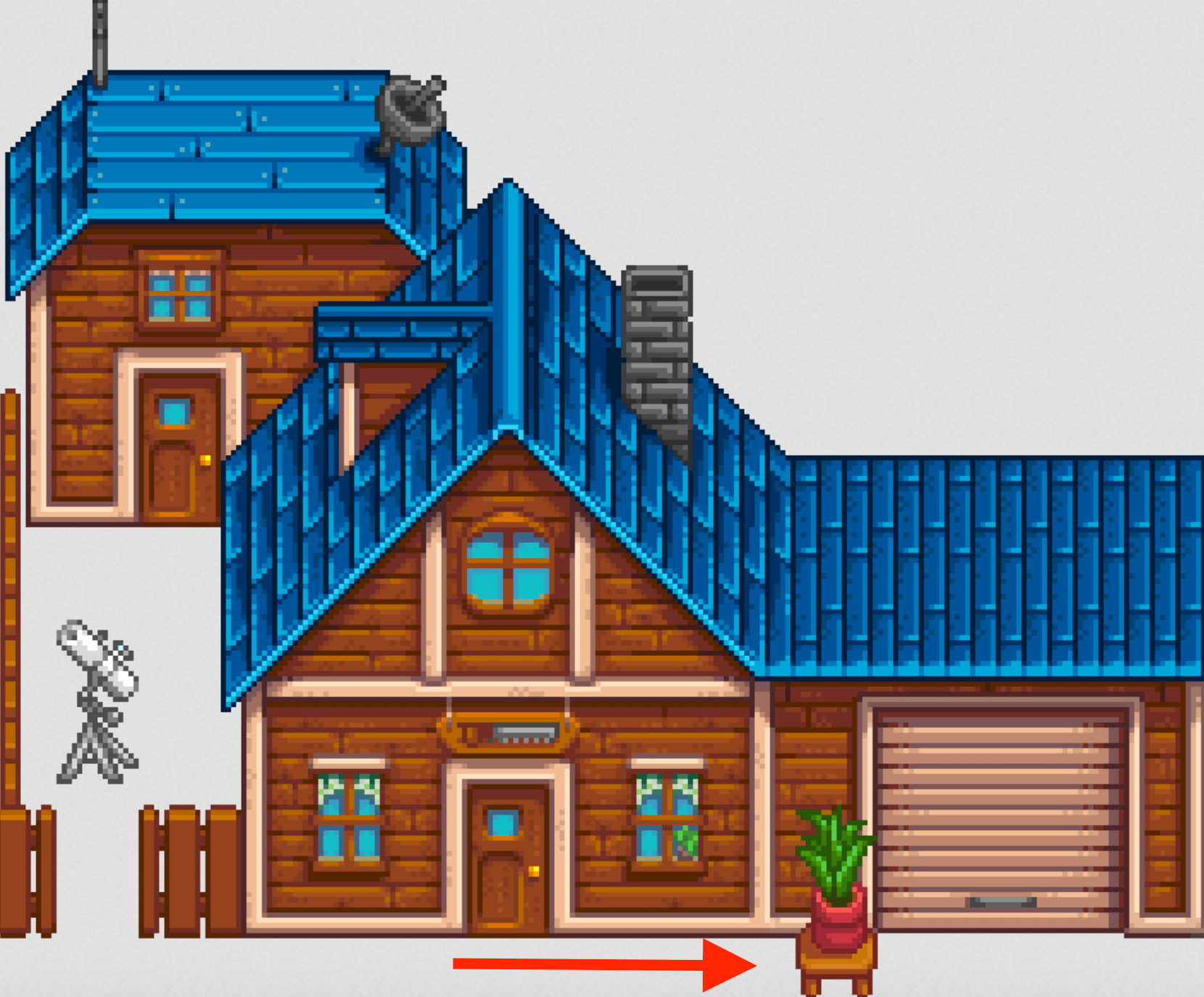 Pro tip Don't put a treasure chest here (at Carpenter's house) with