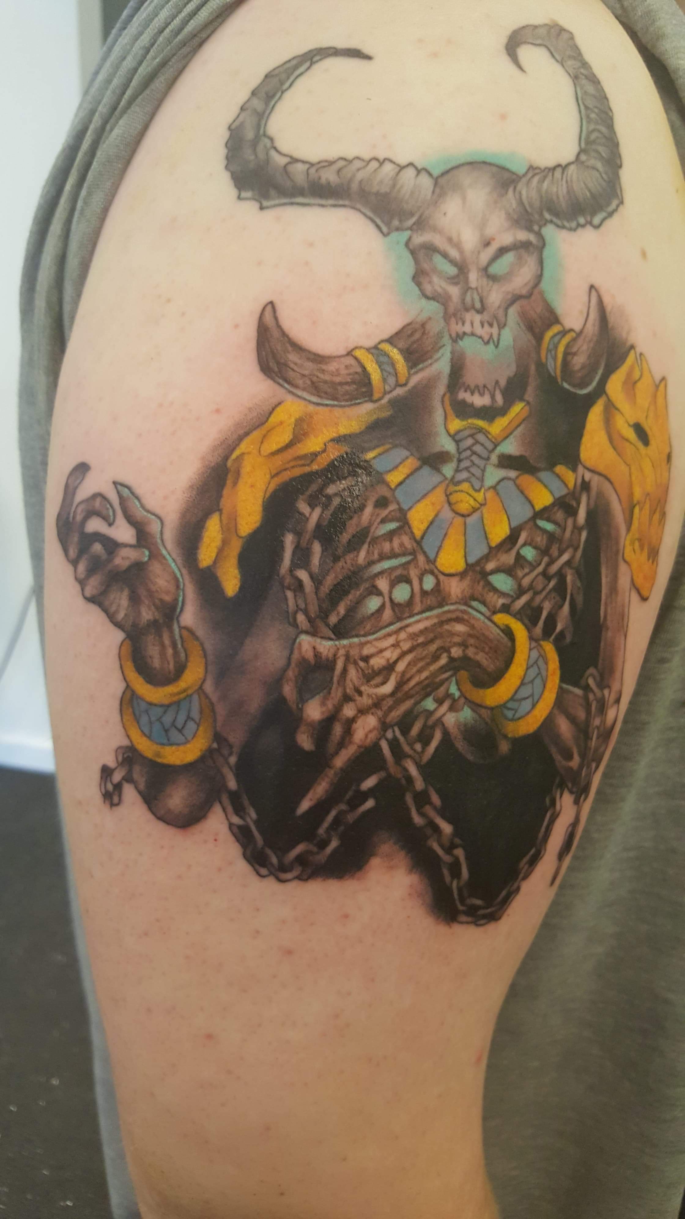 Awesome Warcraft Tattoo! Start Of A Warcraft Sleeve. : R/Wow