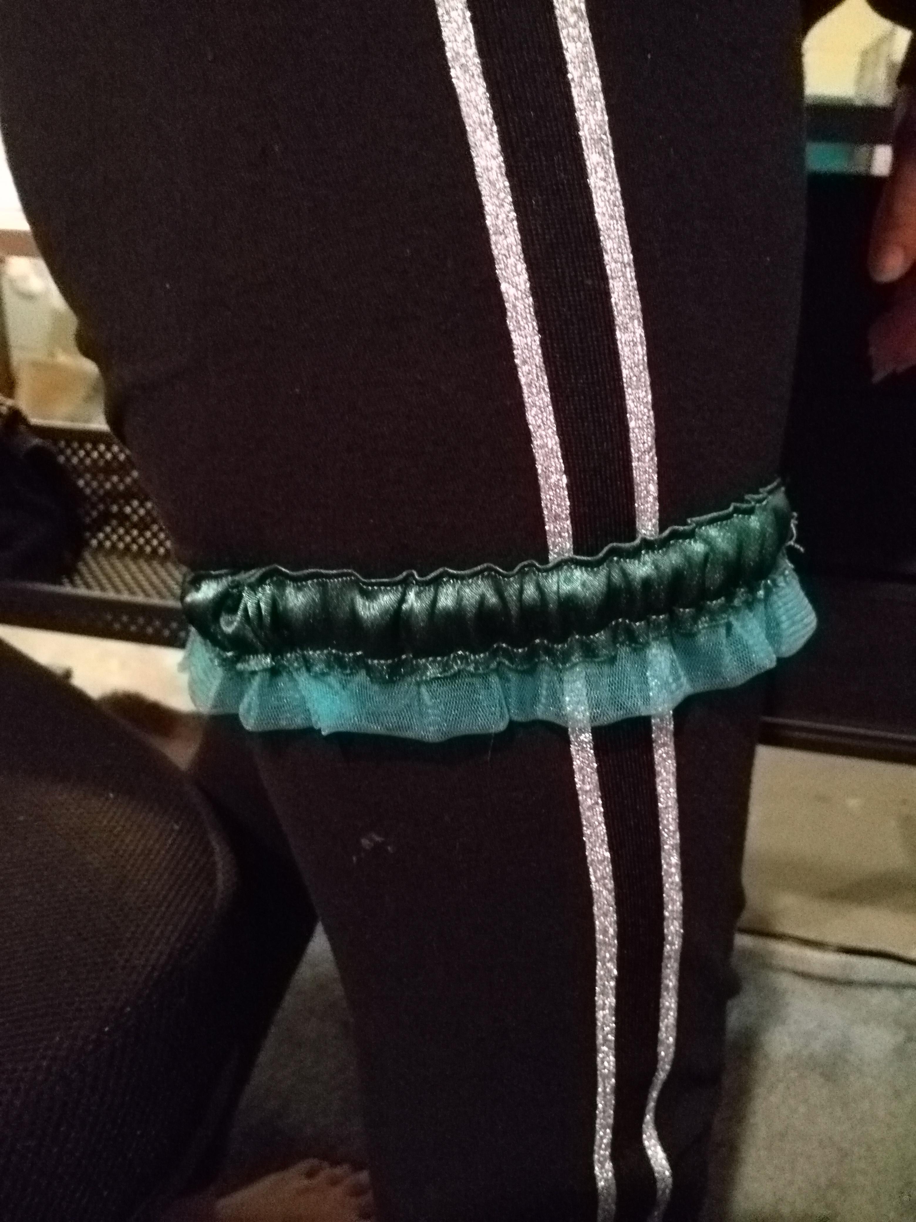 First time making a garter belt and it was for my best friends wedding