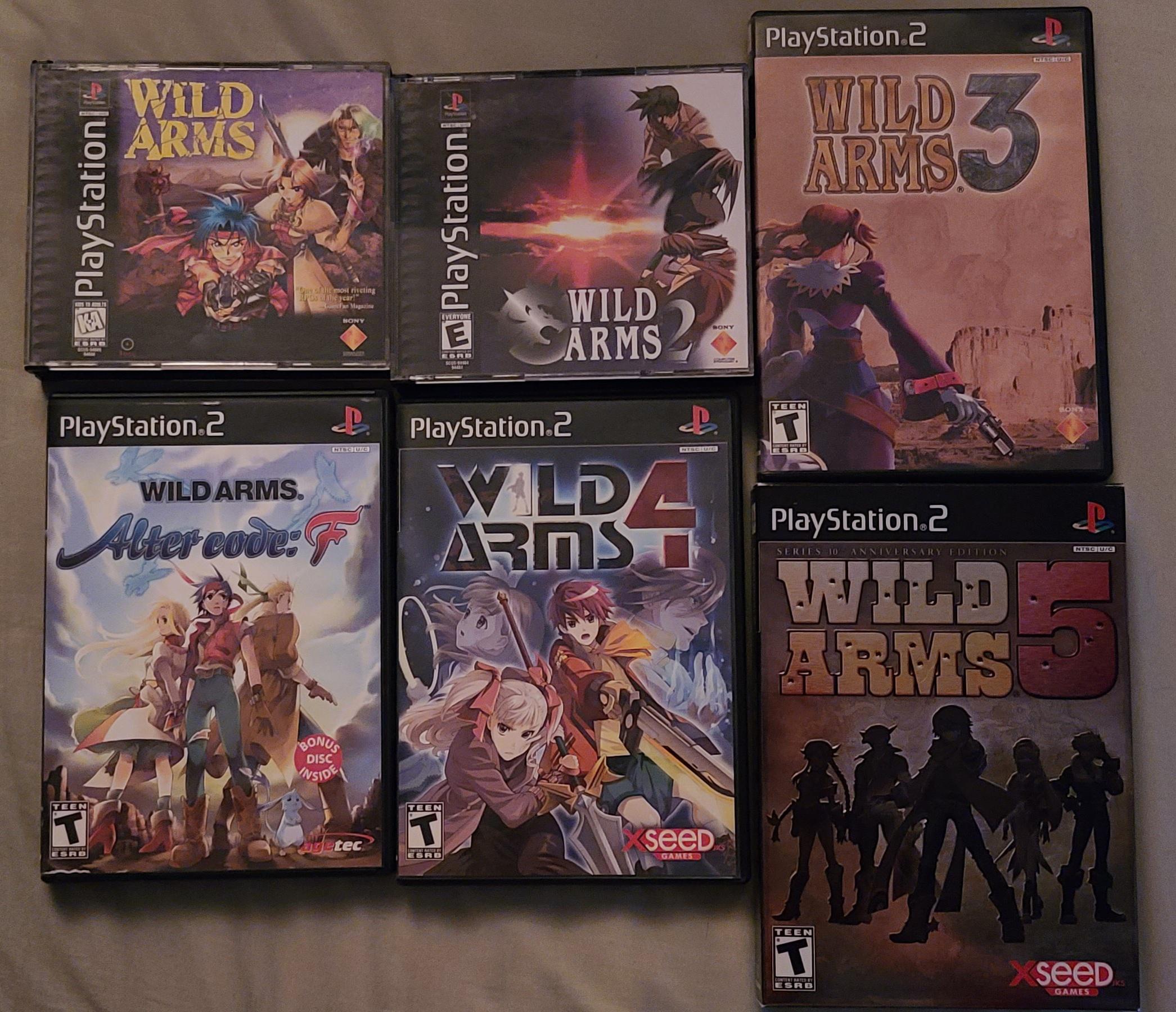 Finally got all the main games complete after a long time... Wild Arms