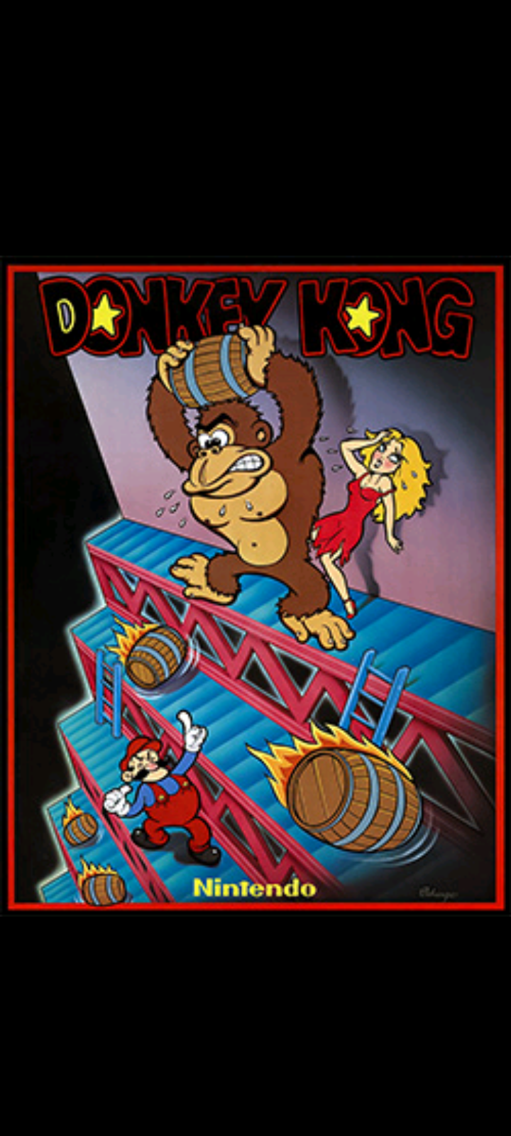 In 2076, the original donkey kong on the arcade will enter the public