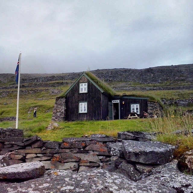 Icelandic turf houses are an interesting vernacular. This one was built in 1875 and is located