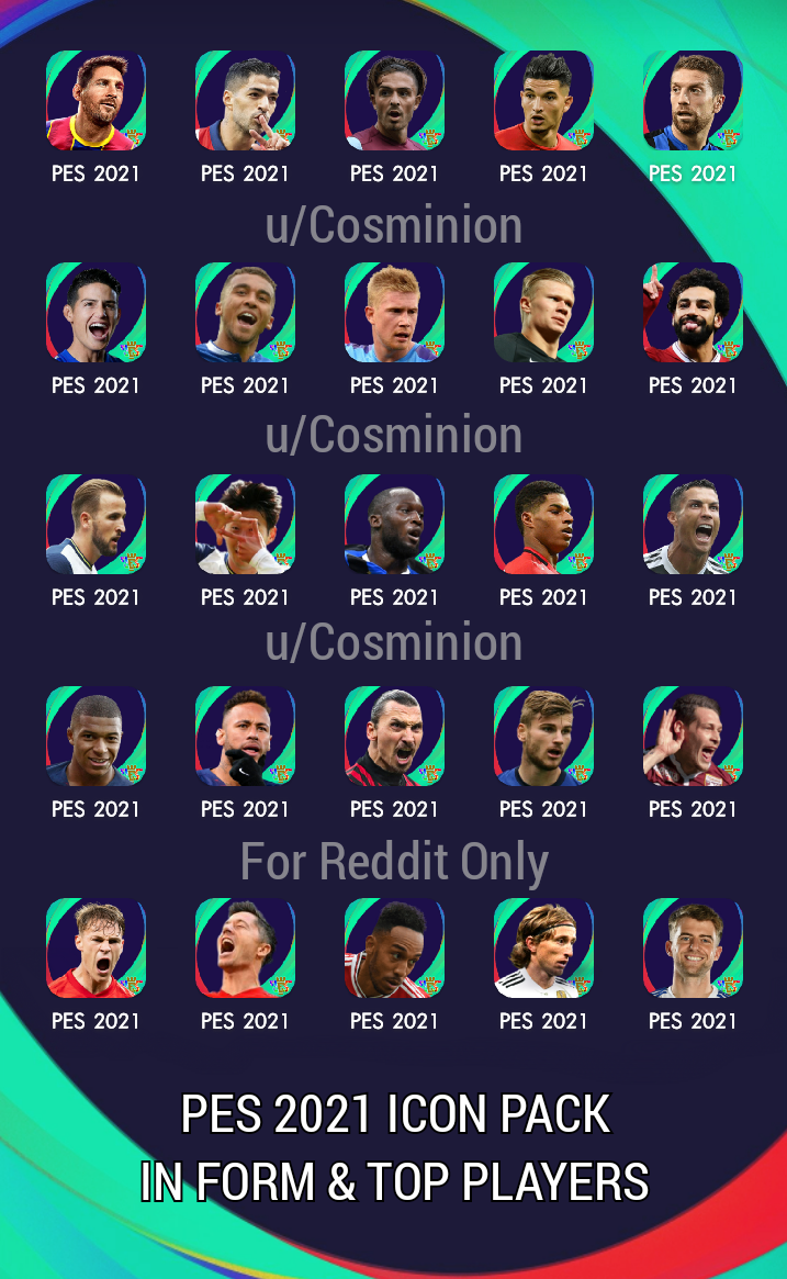 PES 2021 ICON PACK IN FORM AND TOP PLAYERS r/pesmobile
