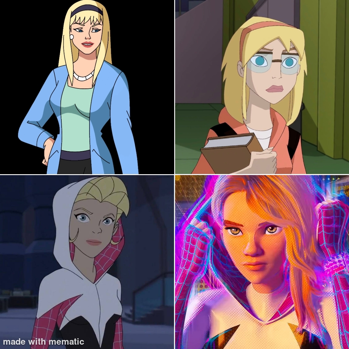 Which Gwen Stacy do you choose (animated edition) r/SpiderGwen