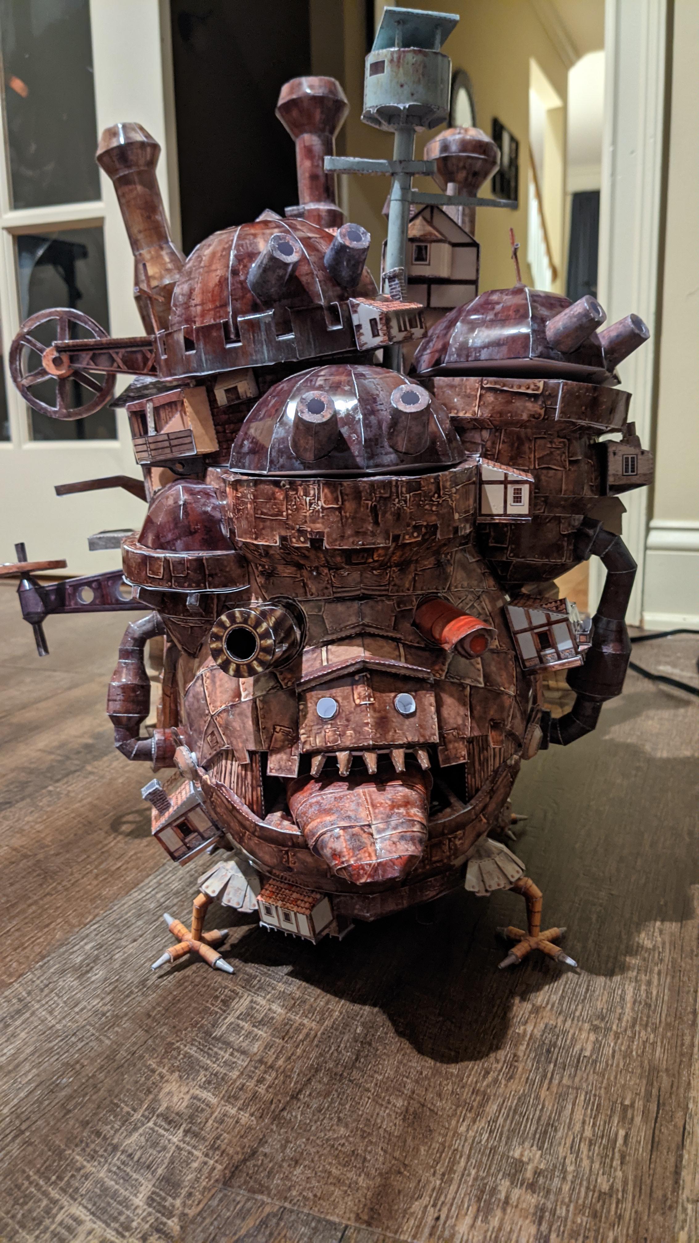 Howl's Moving Castle model I made. Took 3 months : r/crafts