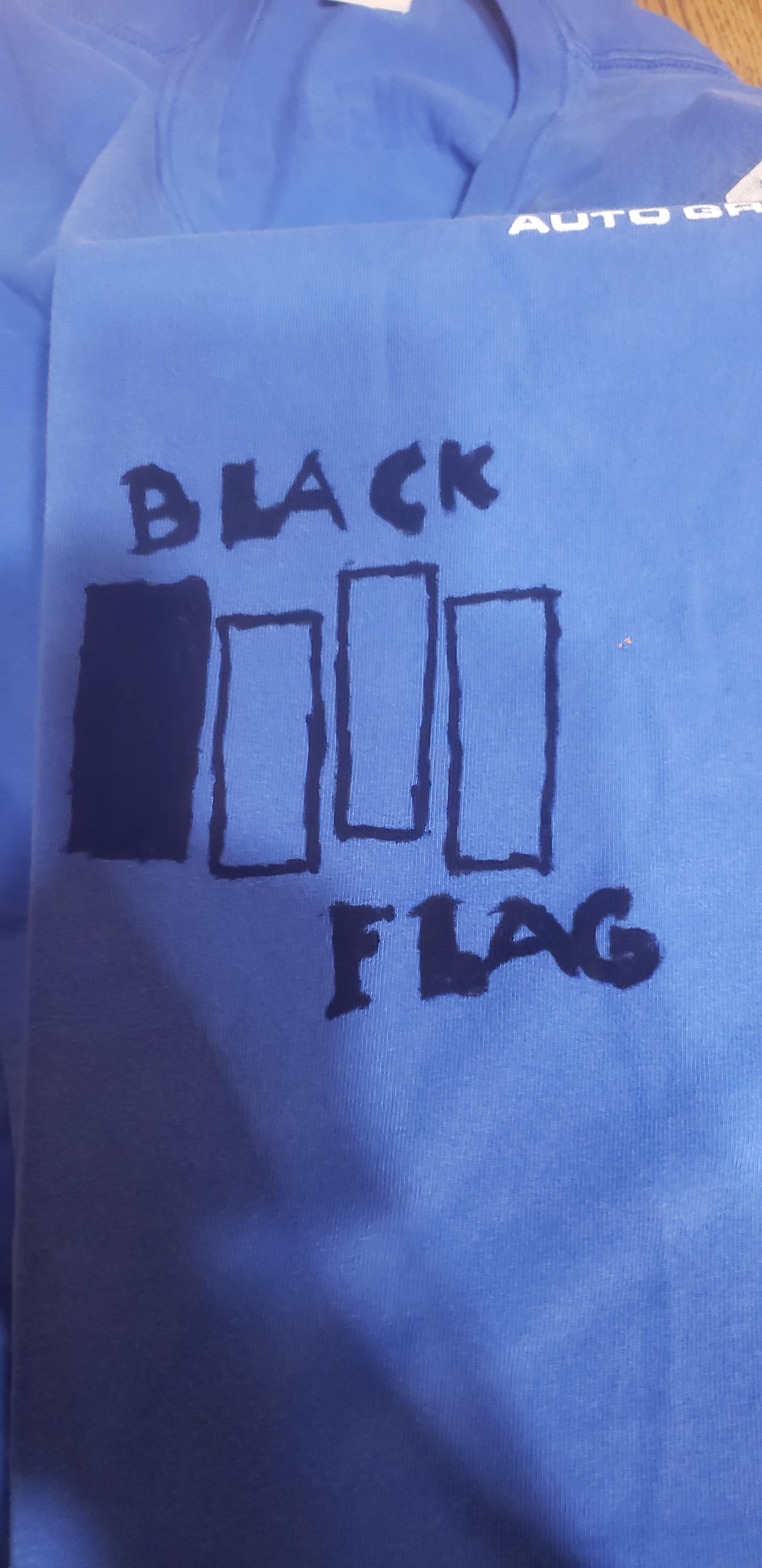 Currently making a black flag shirt r/punk
