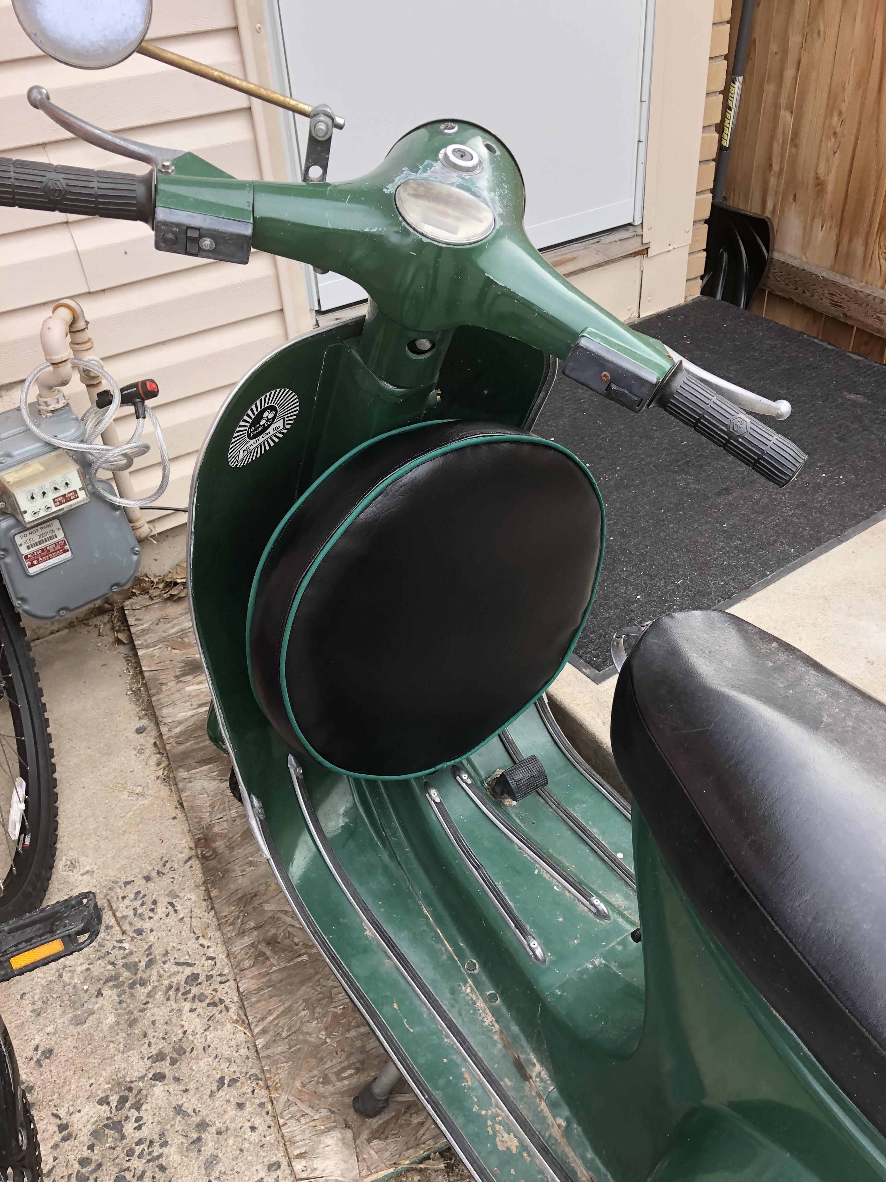 First time sewing vinyl, doing piping, and using a zipper foot. Results