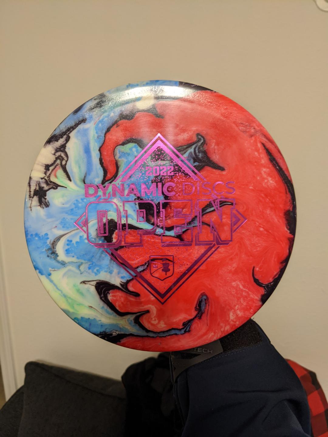 Moonshine Justice (disc golf disc) dyed by my friend. Reminds me of