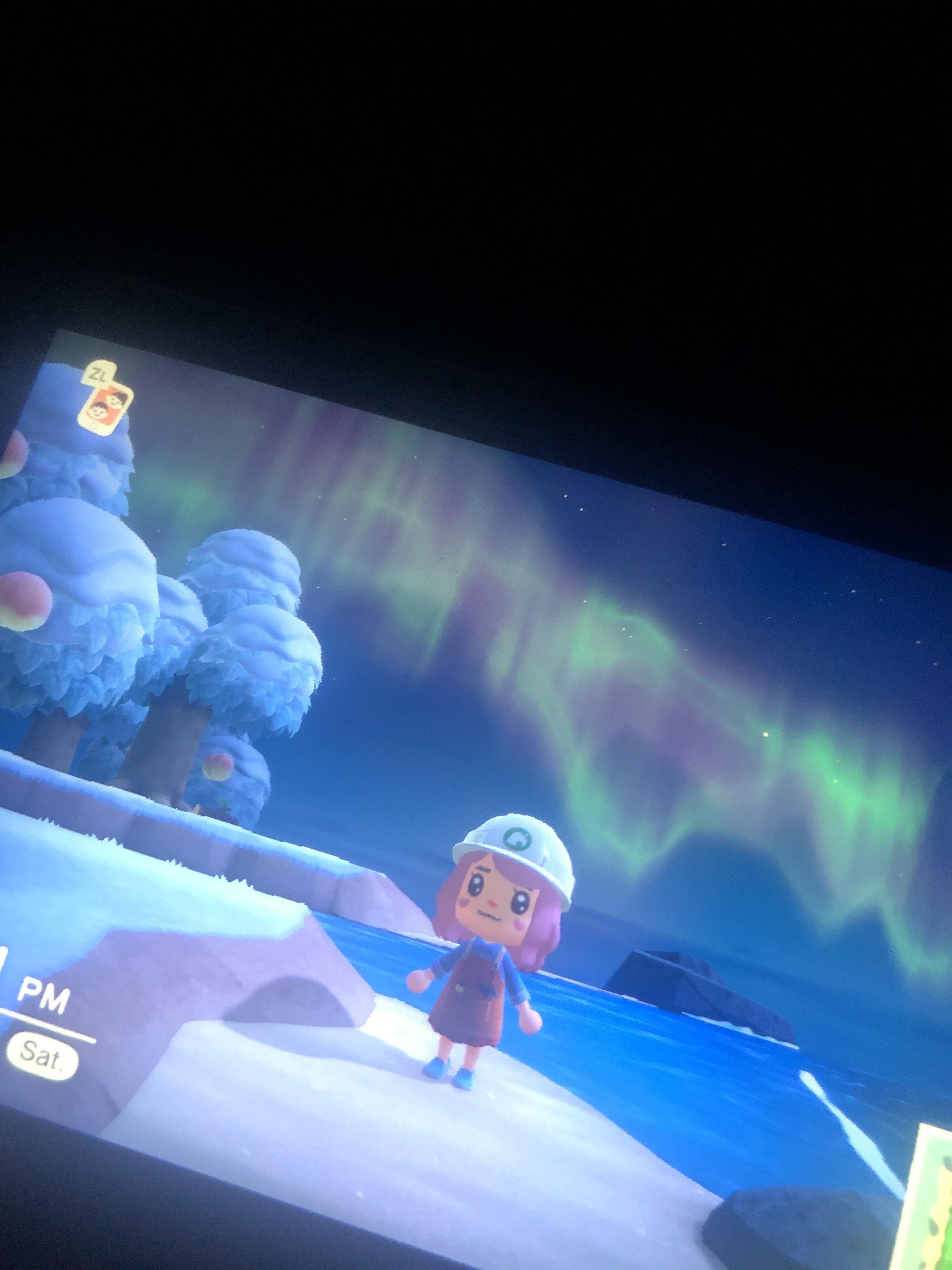 My first Northern Lights in ACNH! r/AnimalCrossing