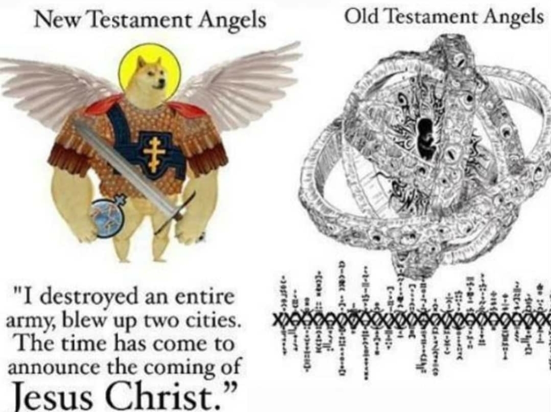 NT vs. OT Angels CatholicMemes