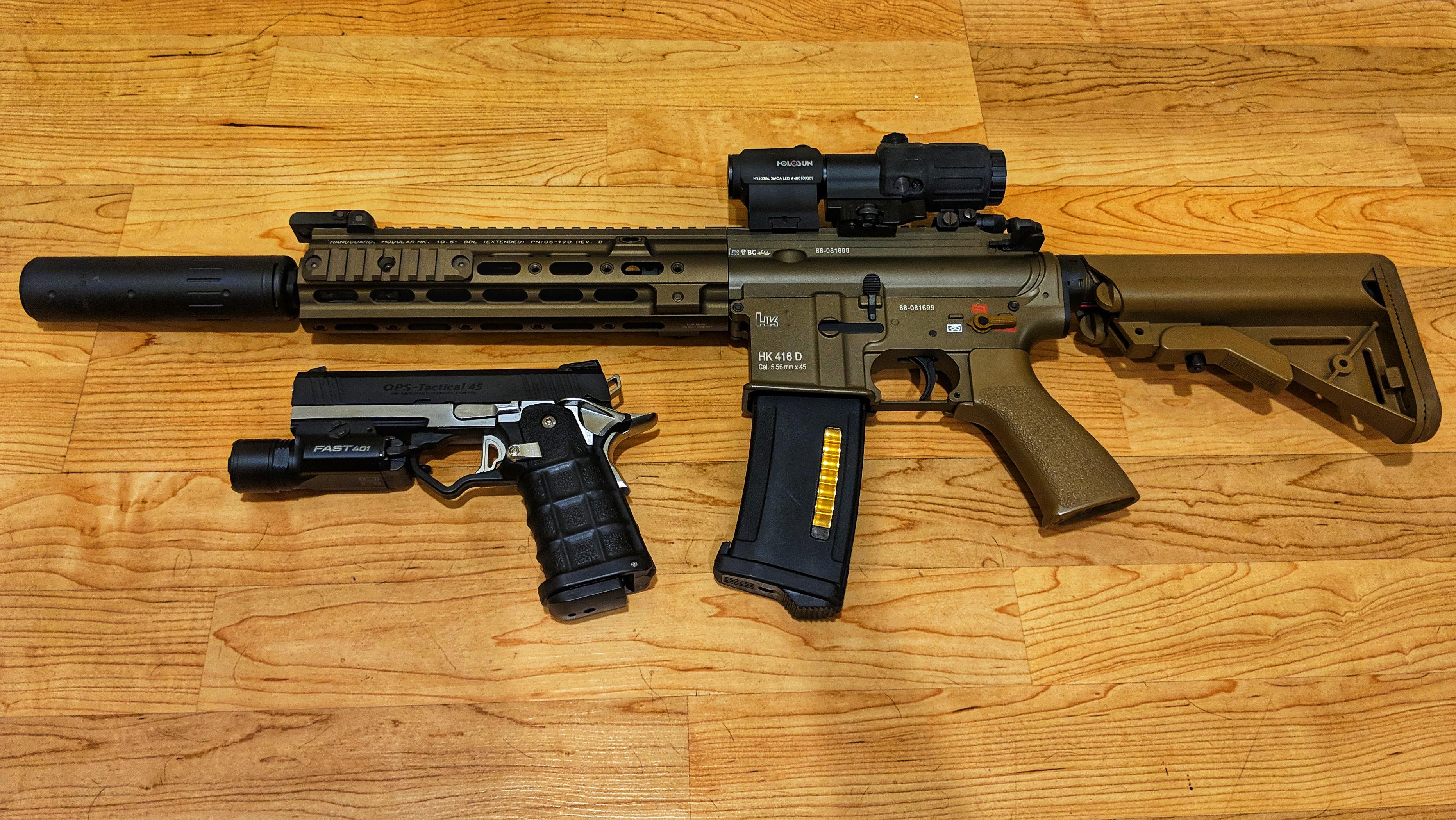 Upgrades successful Tokyo Marui HK416 & HiCapa 4.3 r/airsoft