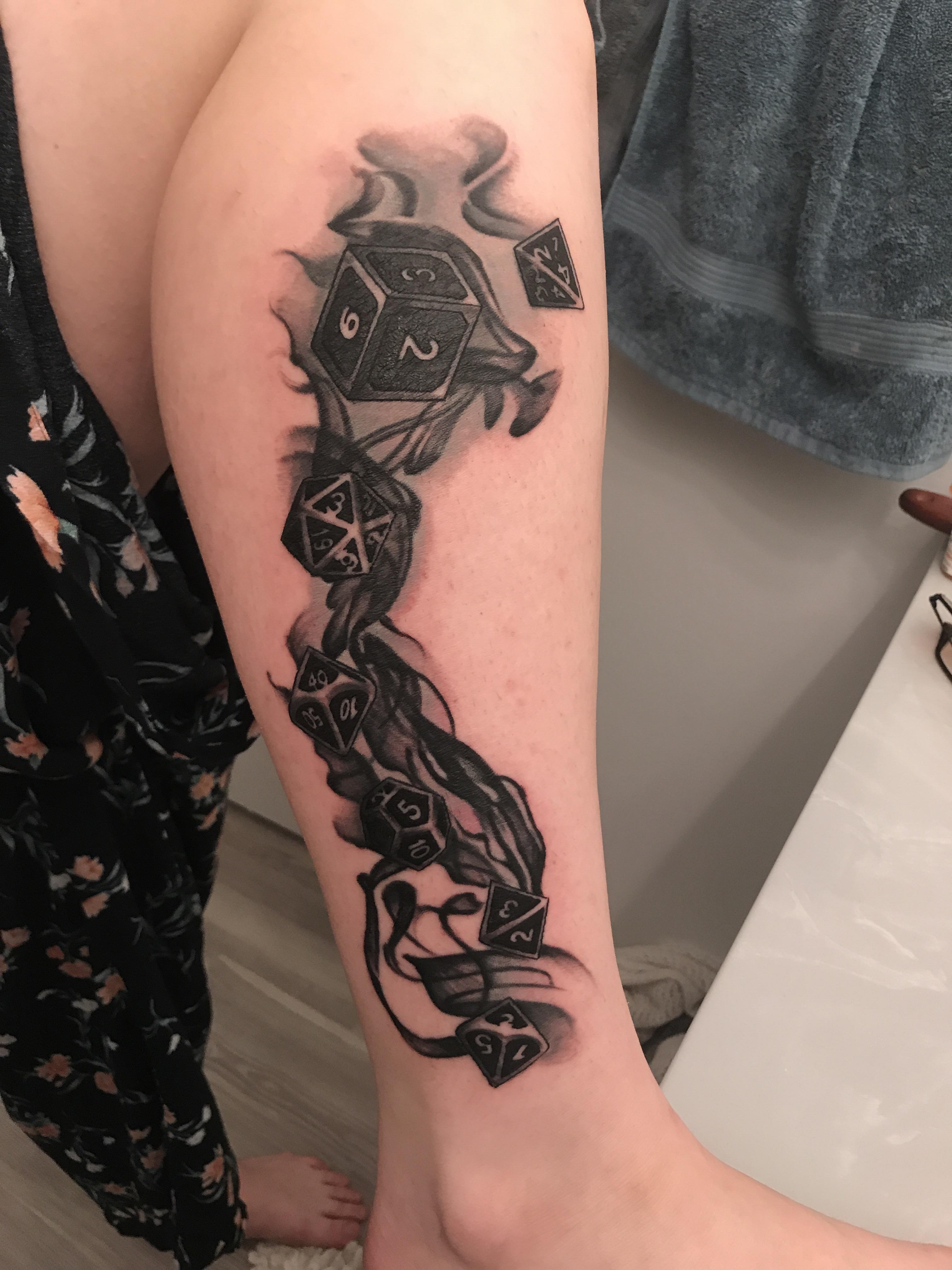 Got this awesome dnd related tattoo from Garrett Gosch at the Black