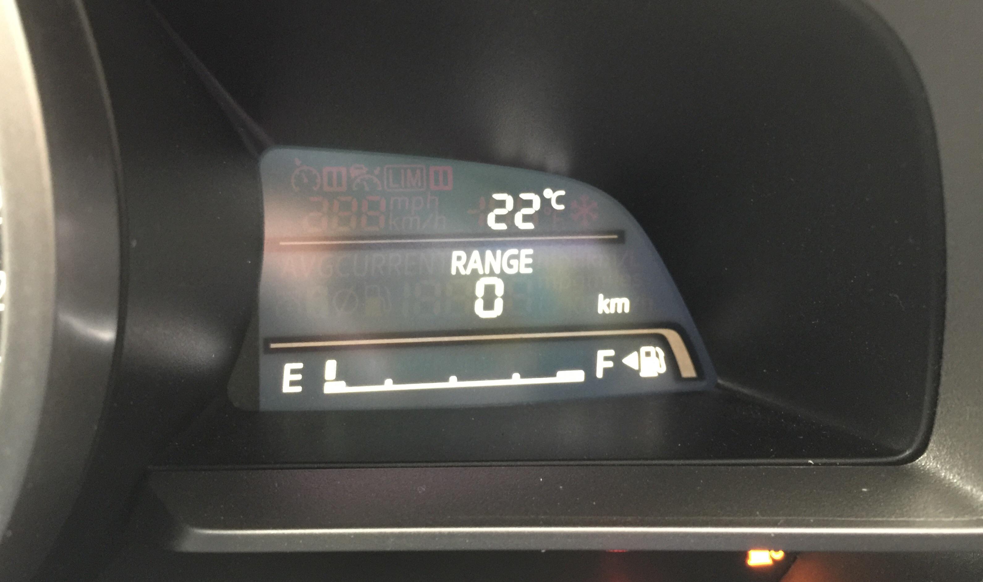 Anyone know how many miles or km you can drive after the range hits 0