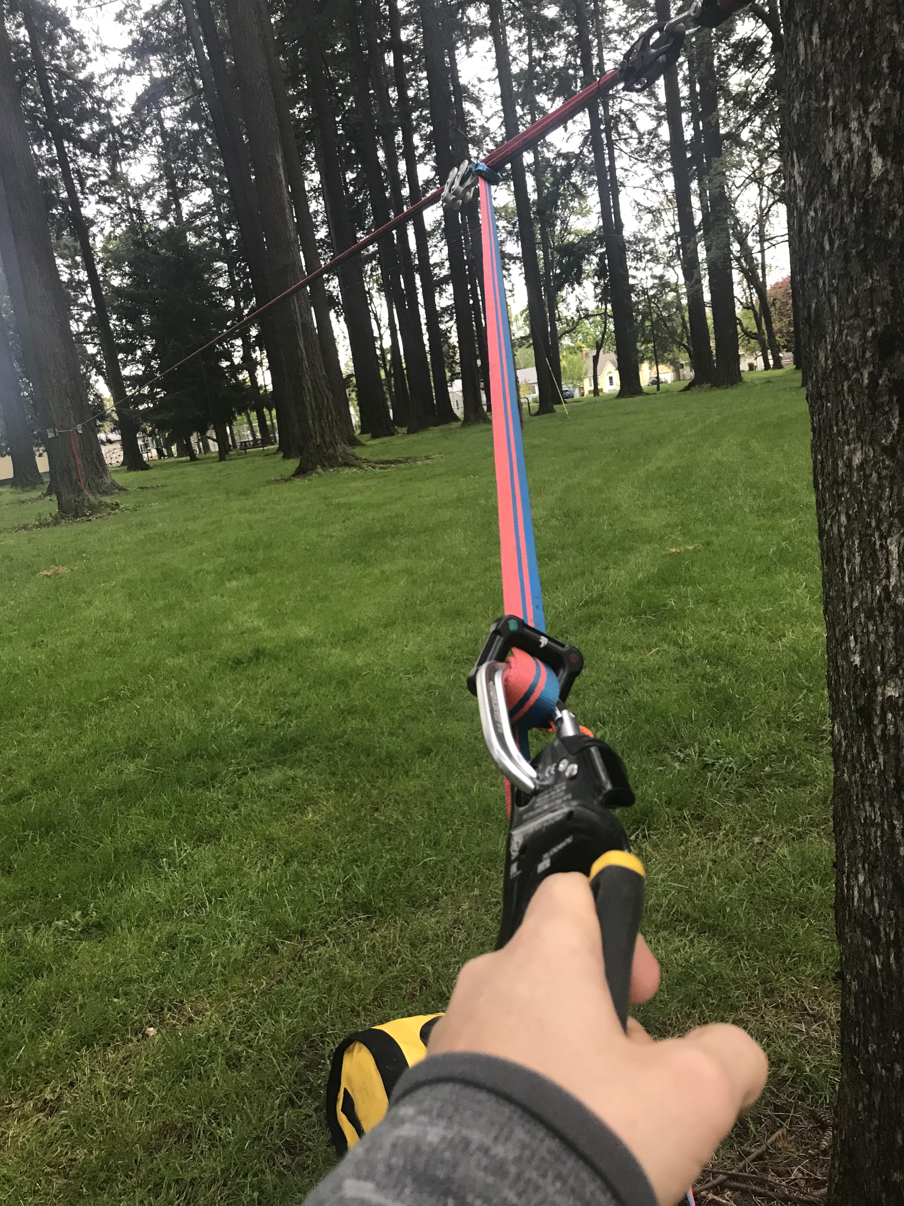 Is there anything wrong with tensioning my line like this? My right