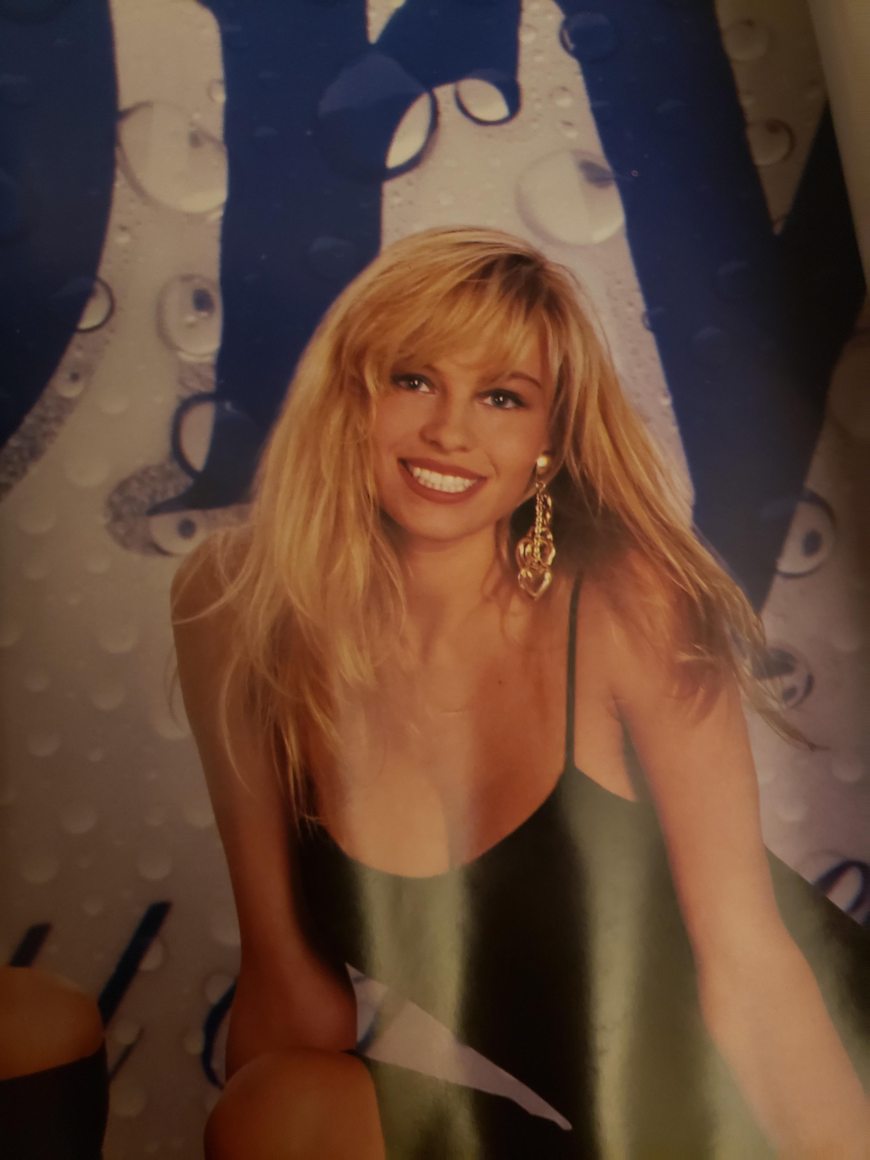 Pamela Anderson Bud Dry poster 1990 OldSchoolCool