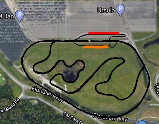The Walt Disney International Speedway. Based on WTF1's April Fools