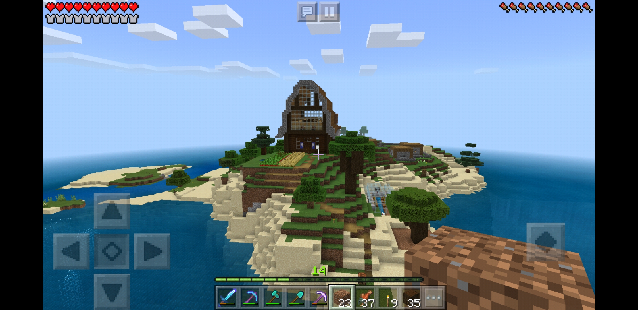 My survival island house r/Minecraft