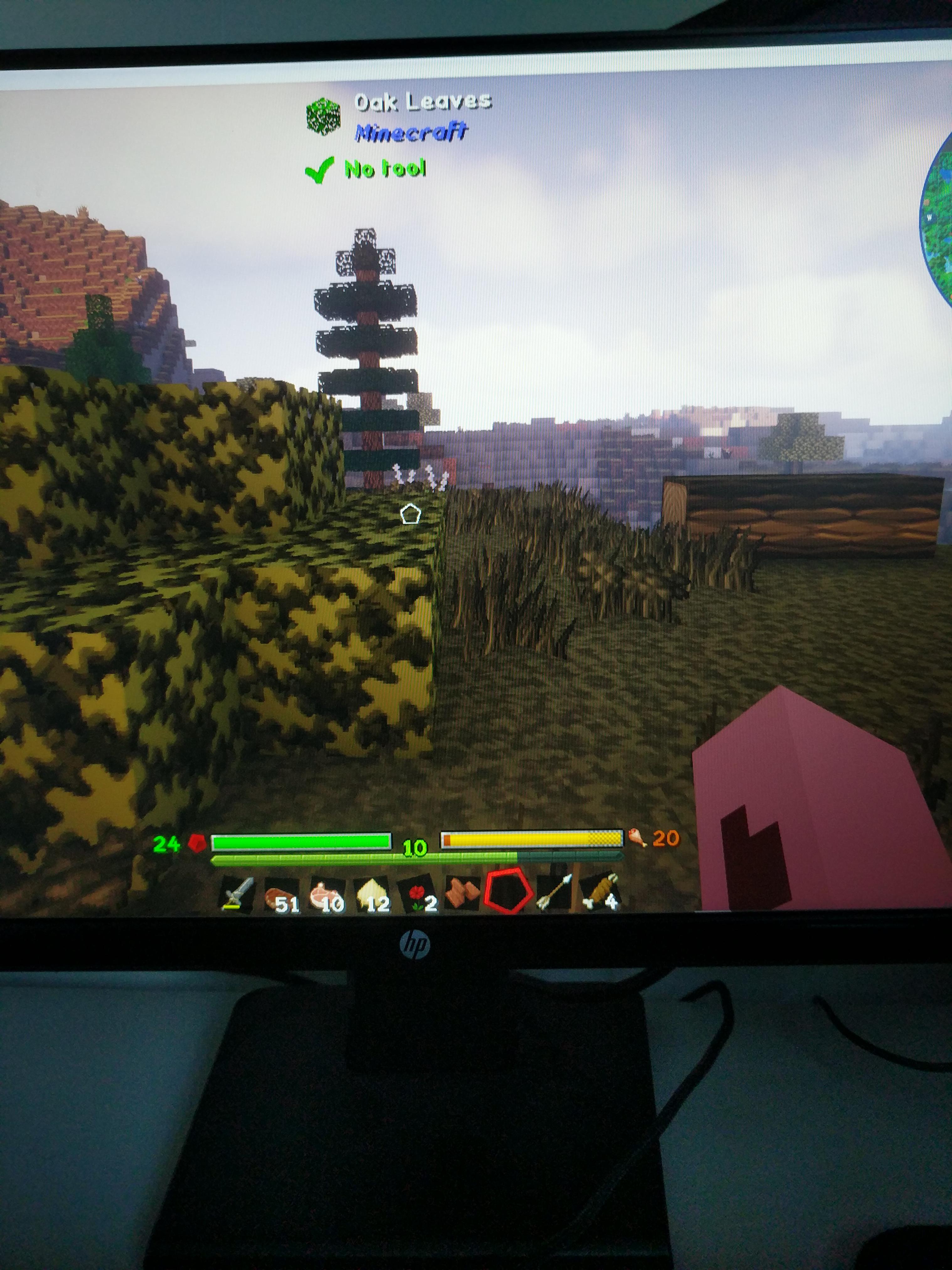 Im using a modpack, optifine, shaders and a resource pack. Idk what is causing the health and