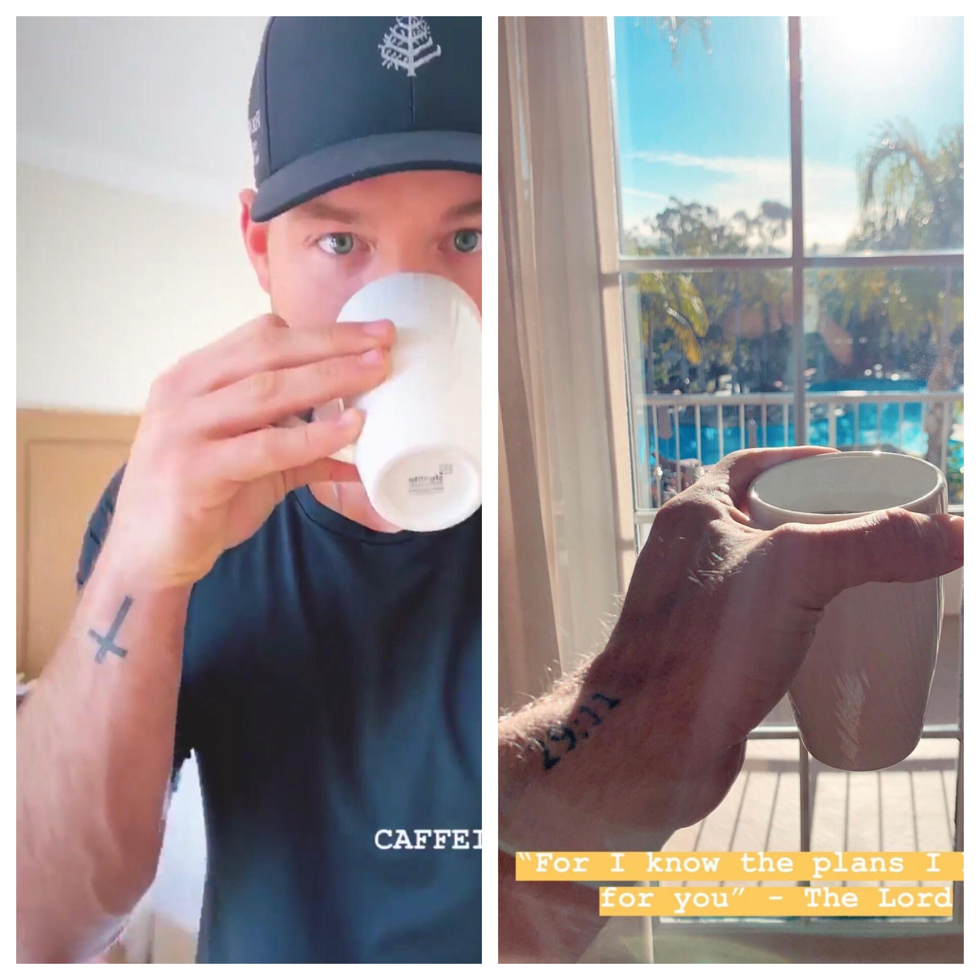 Colton’s new tattoos... Cross and 2911 thebachelor