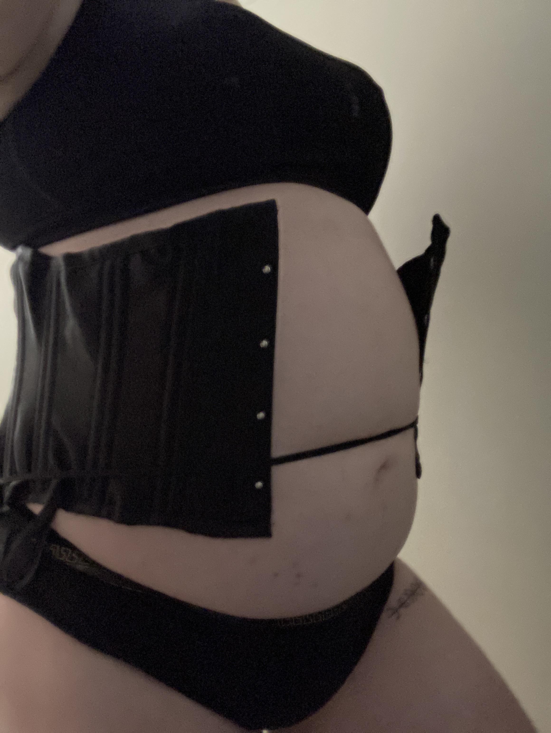 I recorded a shower inflation today! : Bellyinflating