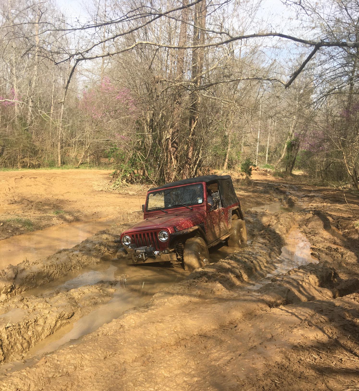Got the TJ stuck yesterday r/Wrangler