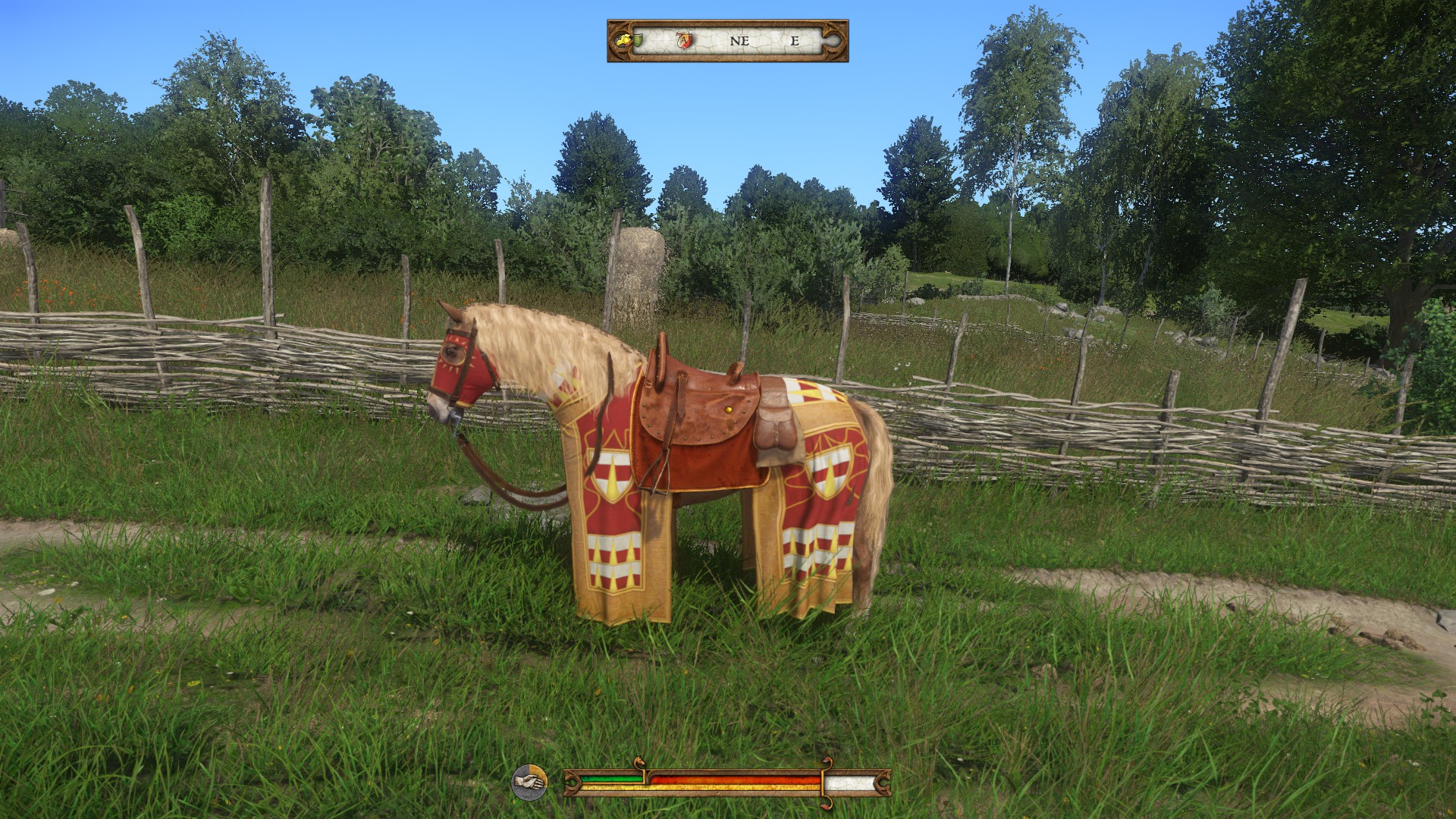 Randomly parked horse of Sir Radzig