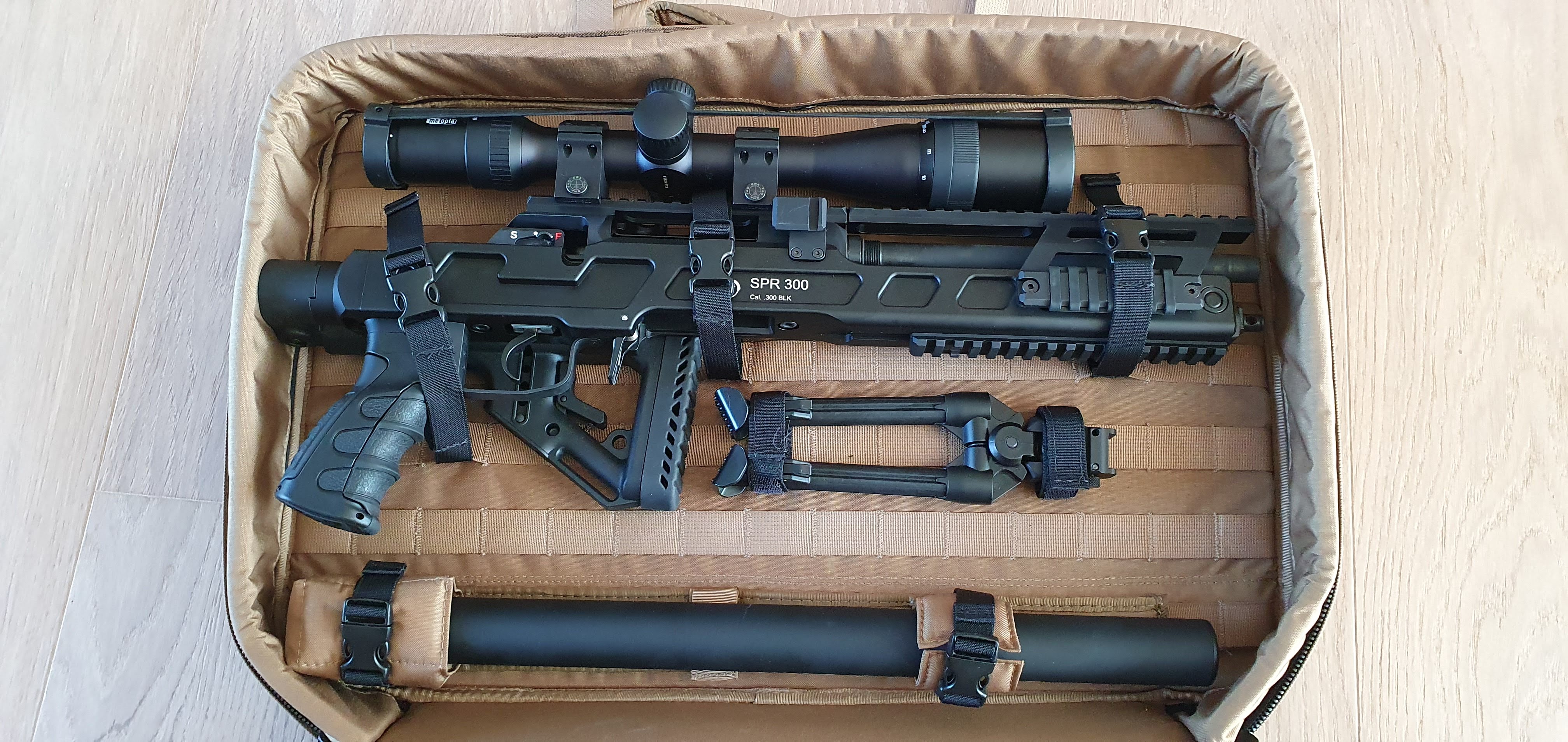 B&T SPR300 urban sniper rifle in its original backpack r/guns