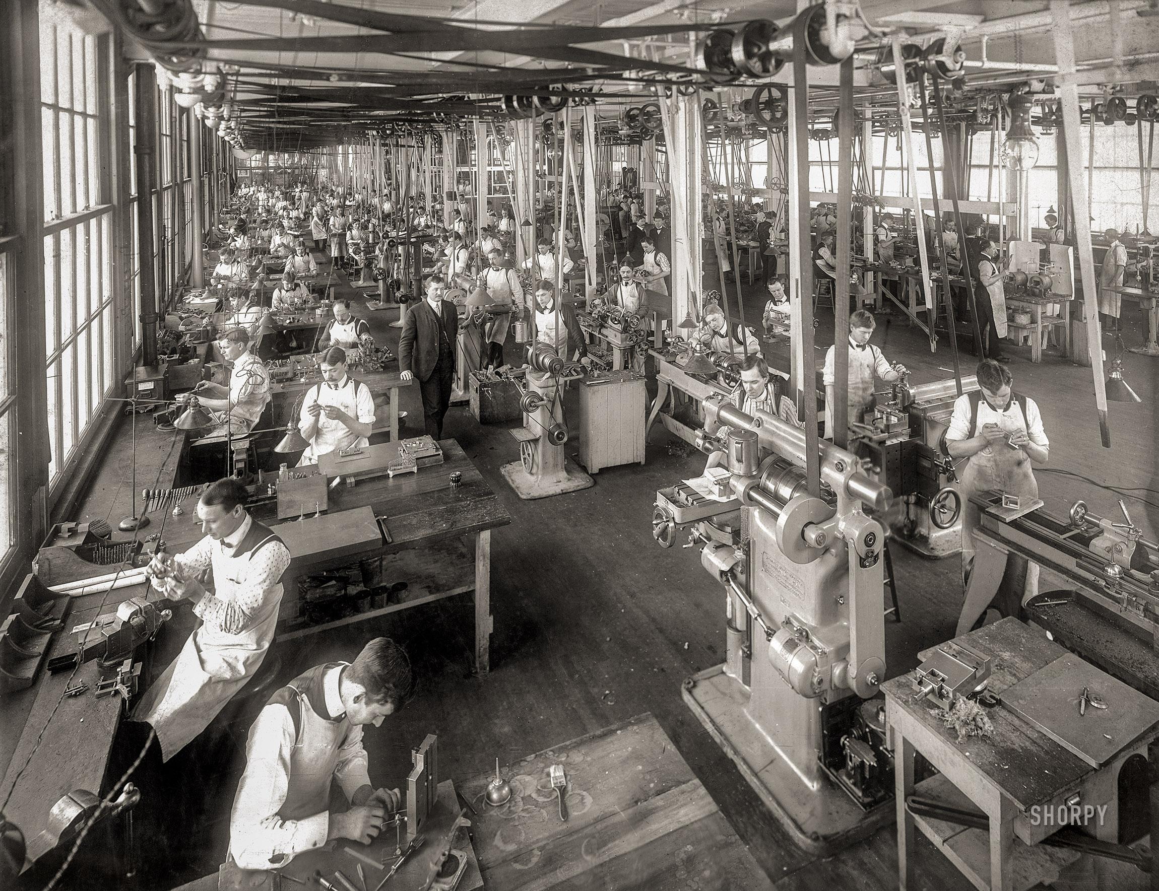 xpostDayton, Ohio, 1904. "Tool room of the National Cash Register Co